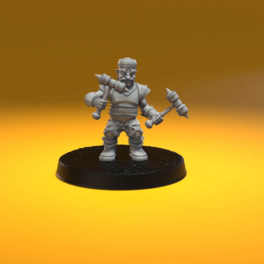 MerryFoot Militia Army Pack 3D print model_18