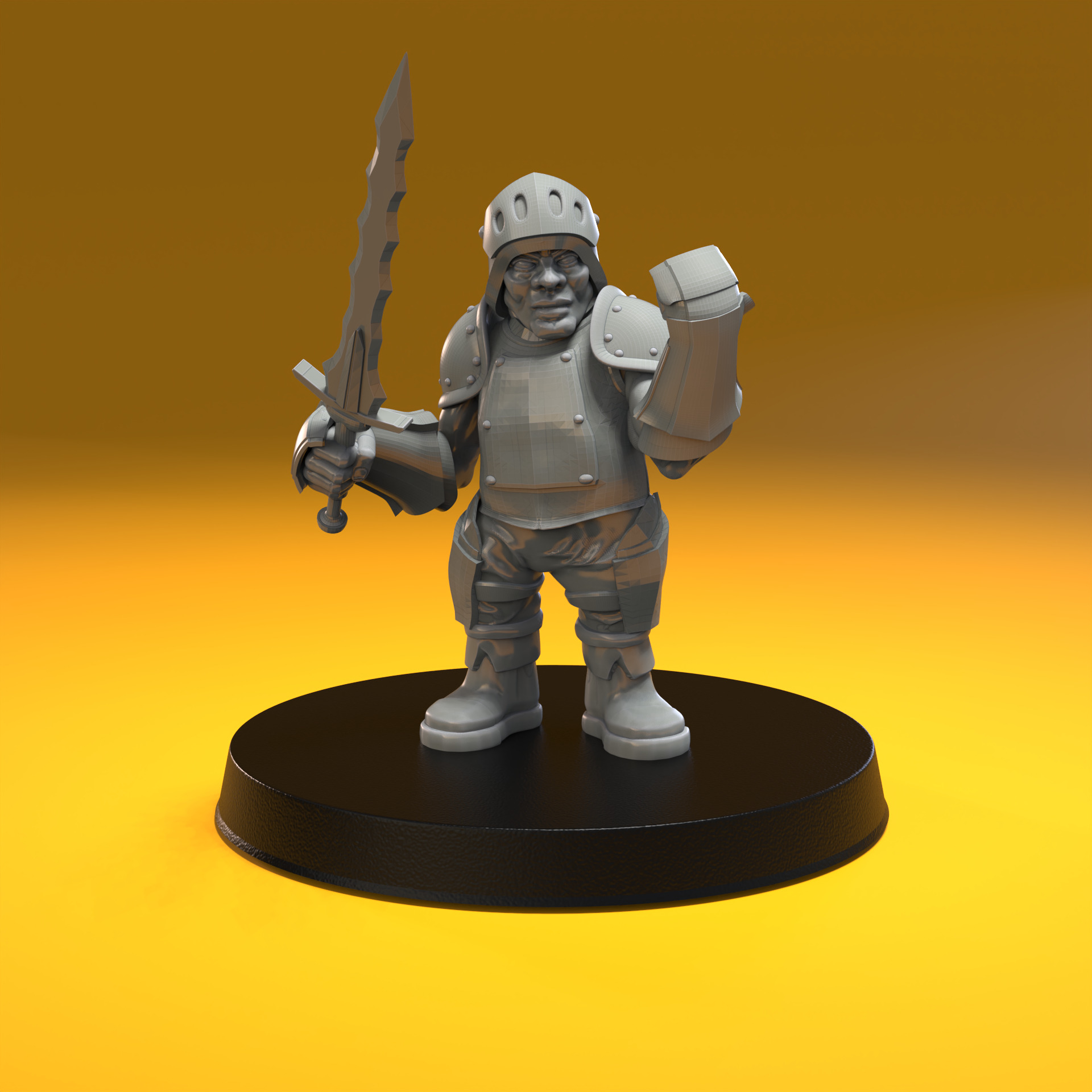 MerryFoot Militia Army Pack 3D print model_2