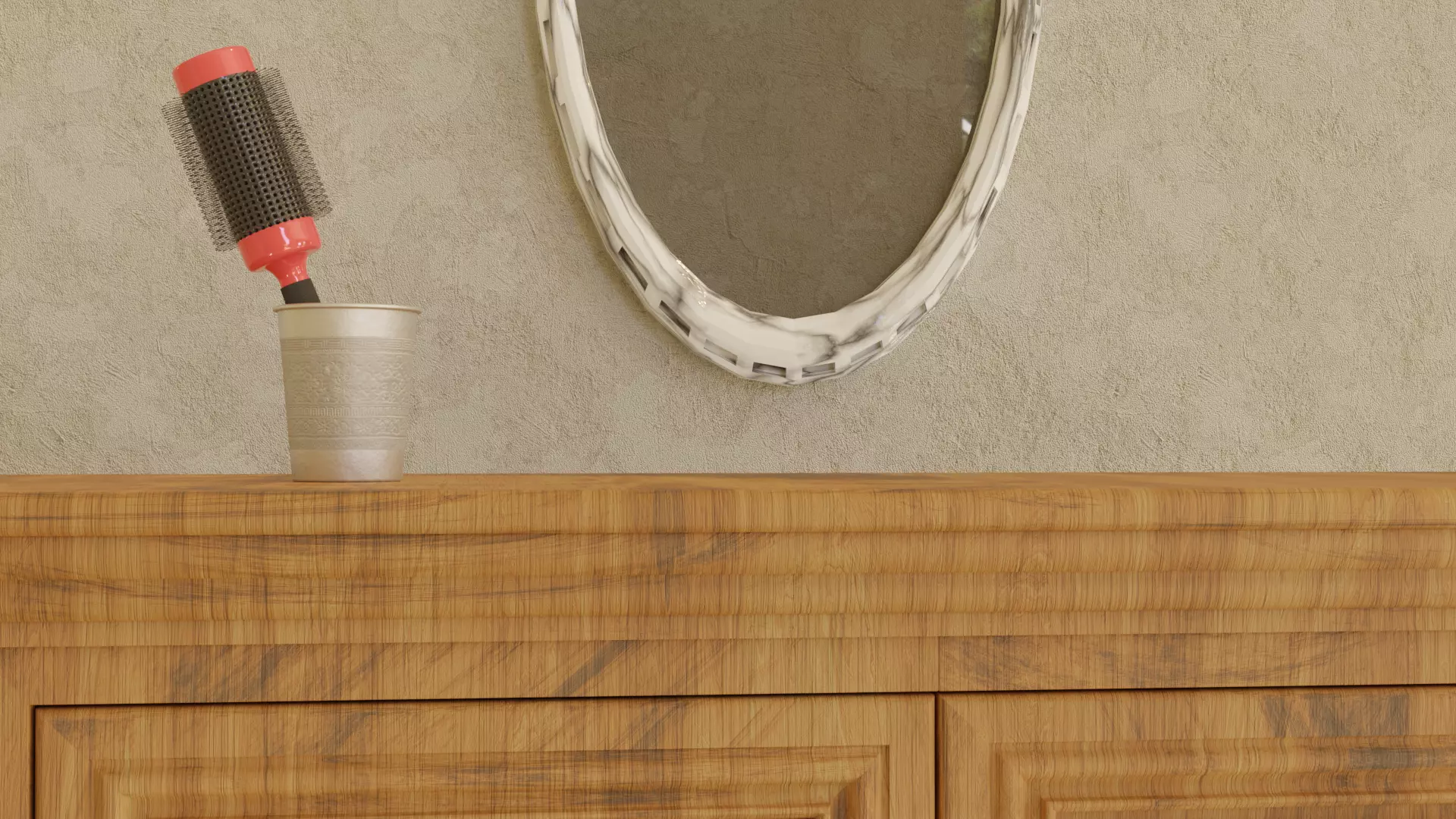 High-Poly Curling Brush 3D model_0