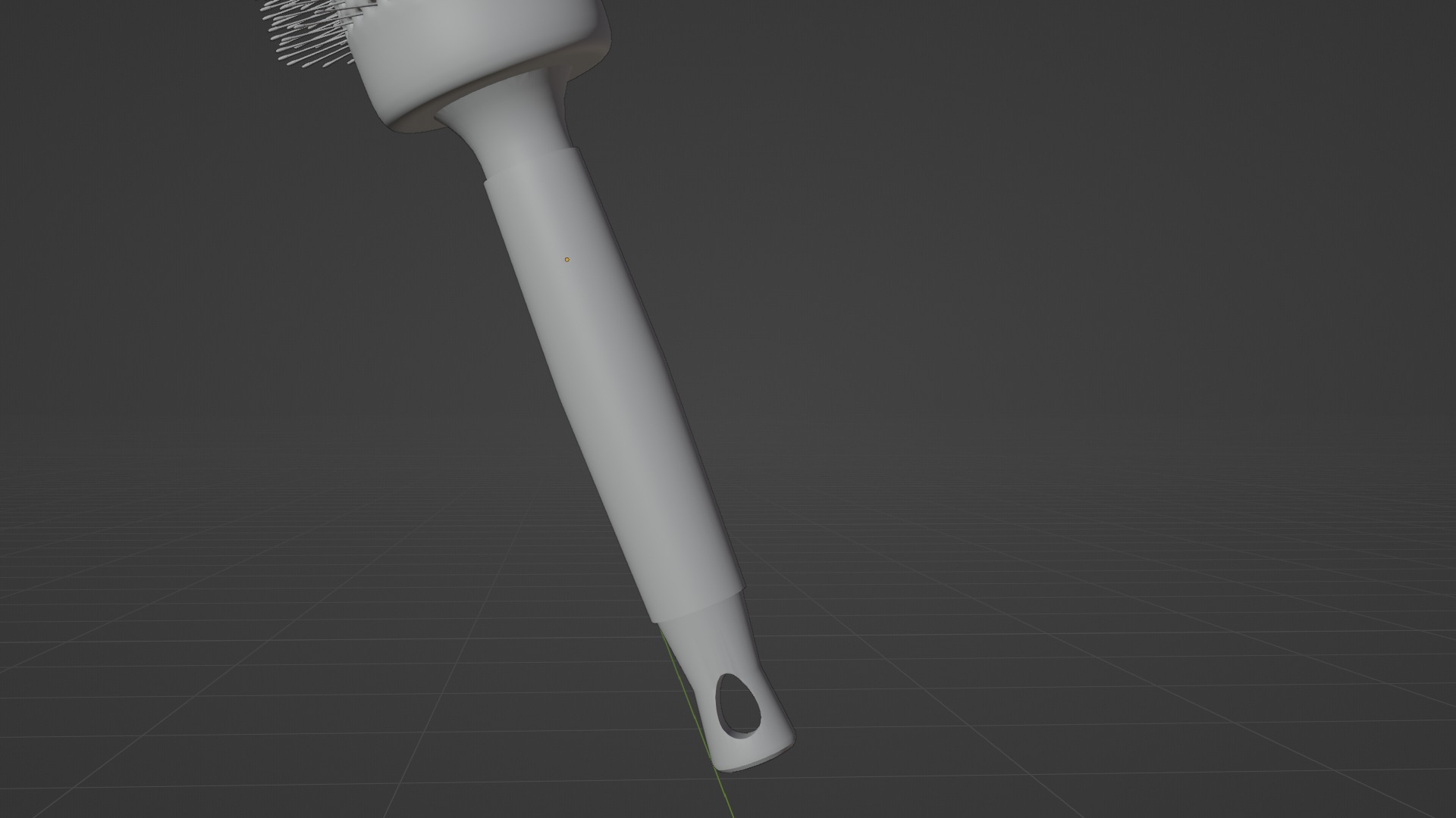 High-Poly Curling Brush 3D model_3