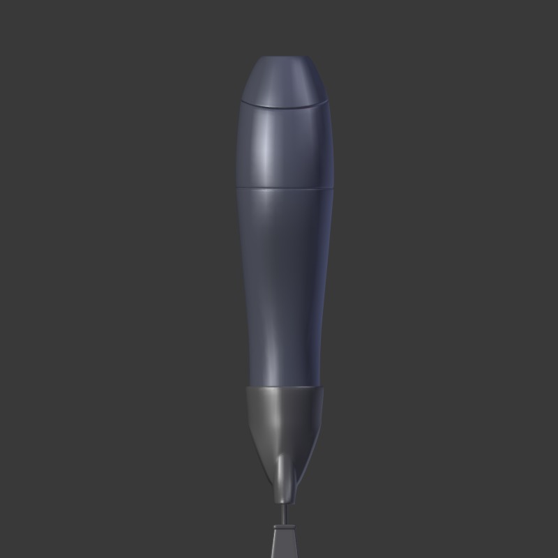 Hairdryer Low-poly 3D model_20