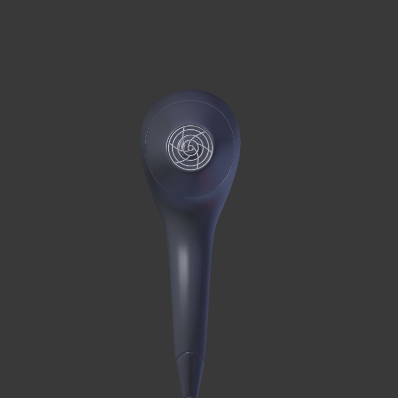 Hairdryer Low-poly 3D model_12