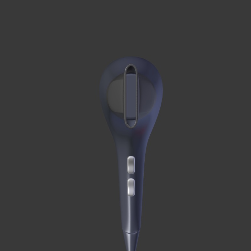 Hairdryer Low-poly 3D model_10