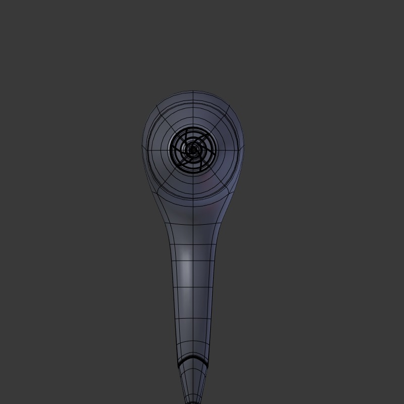 Hairdryer Low-poly 3D model_13
