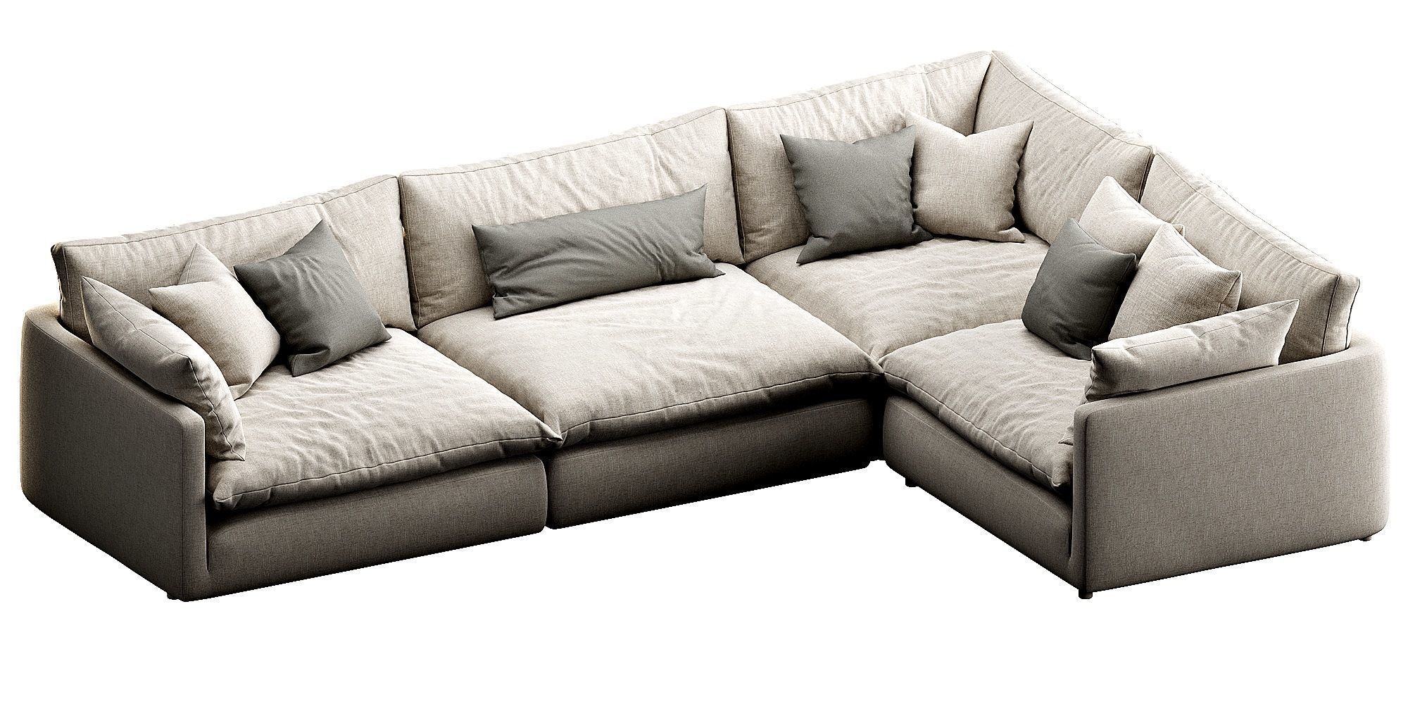 Crate and Barrel Unwind 3D model_13