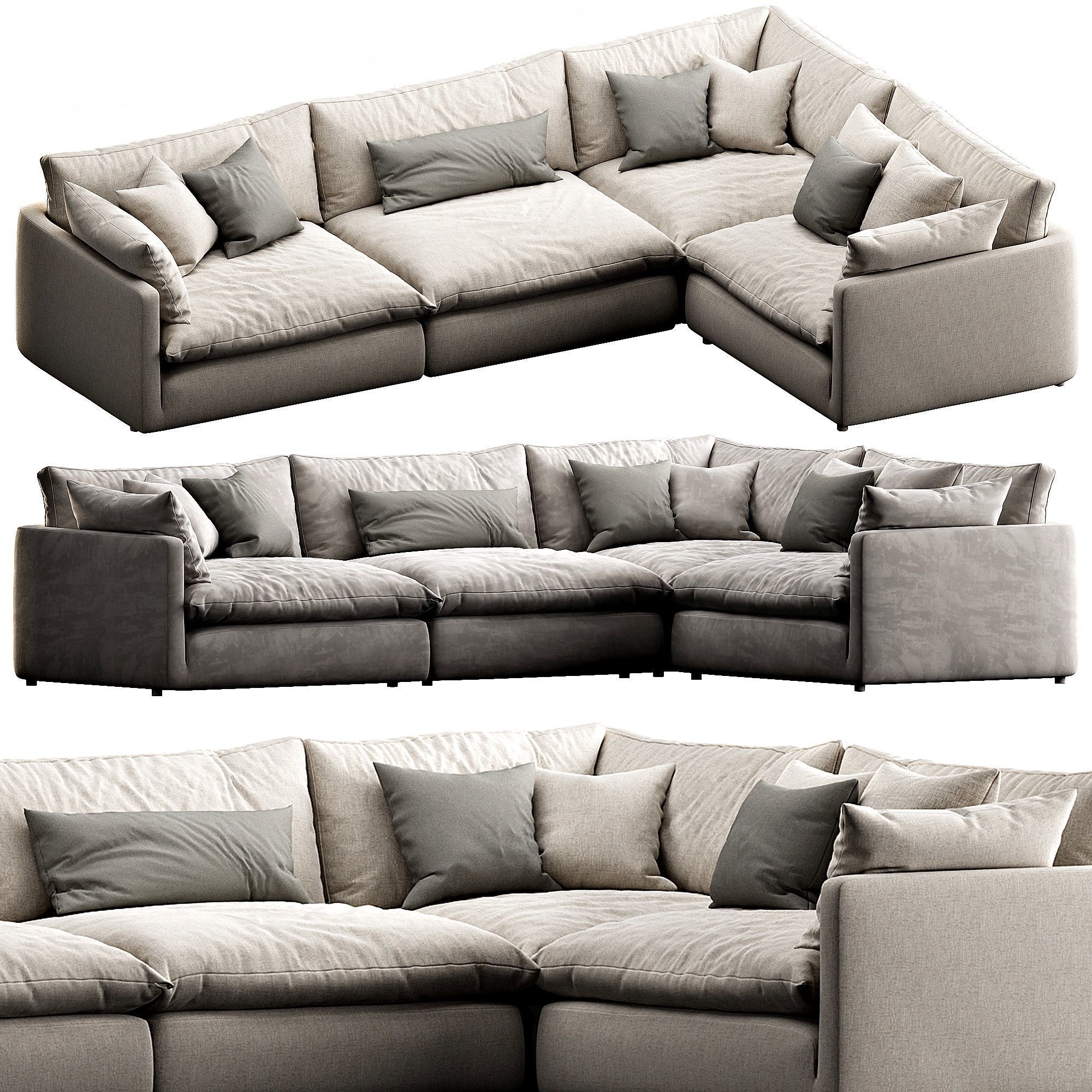 Crate and Barrel Unwind 3D model_3