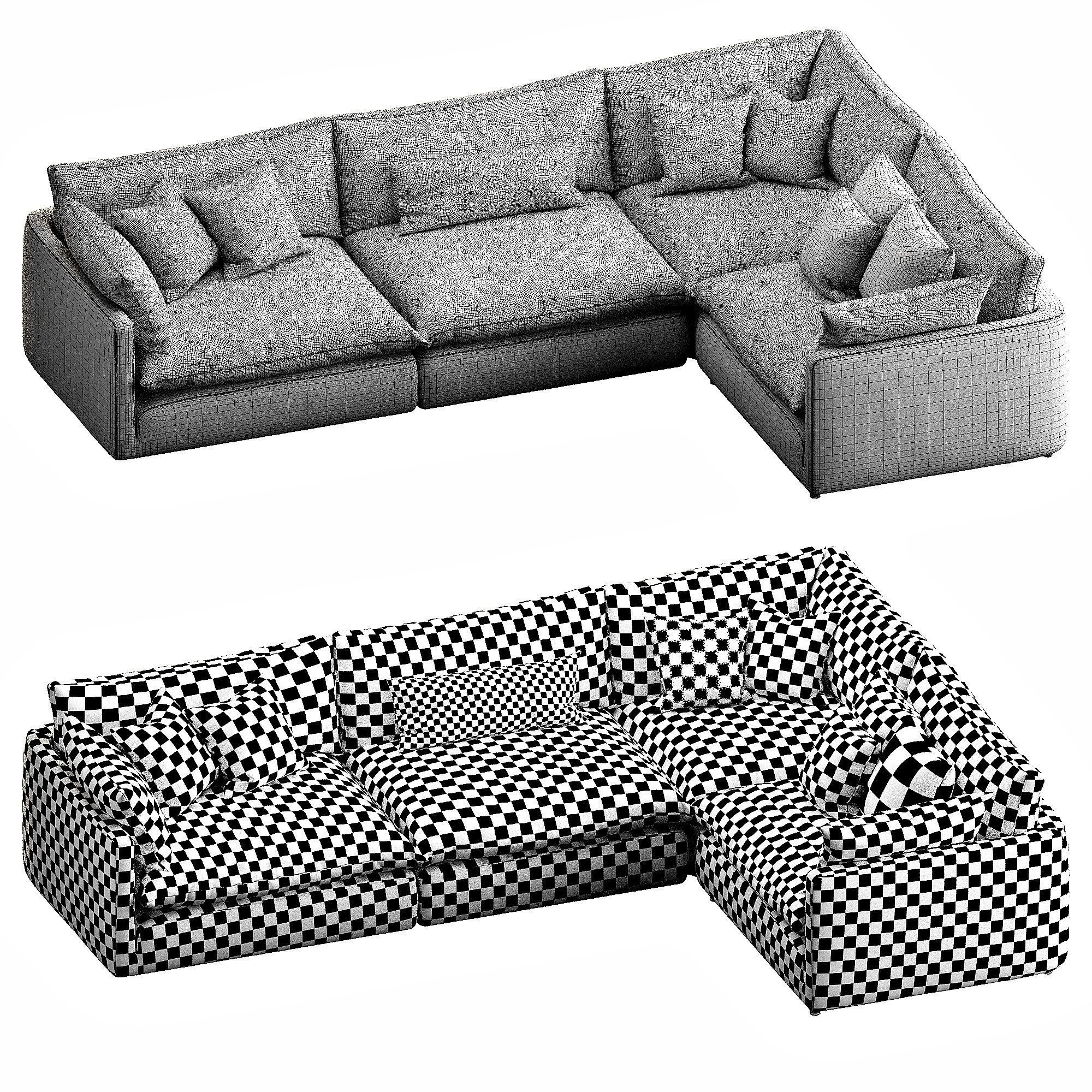 Crate and Barrel Unwind 3D model_15