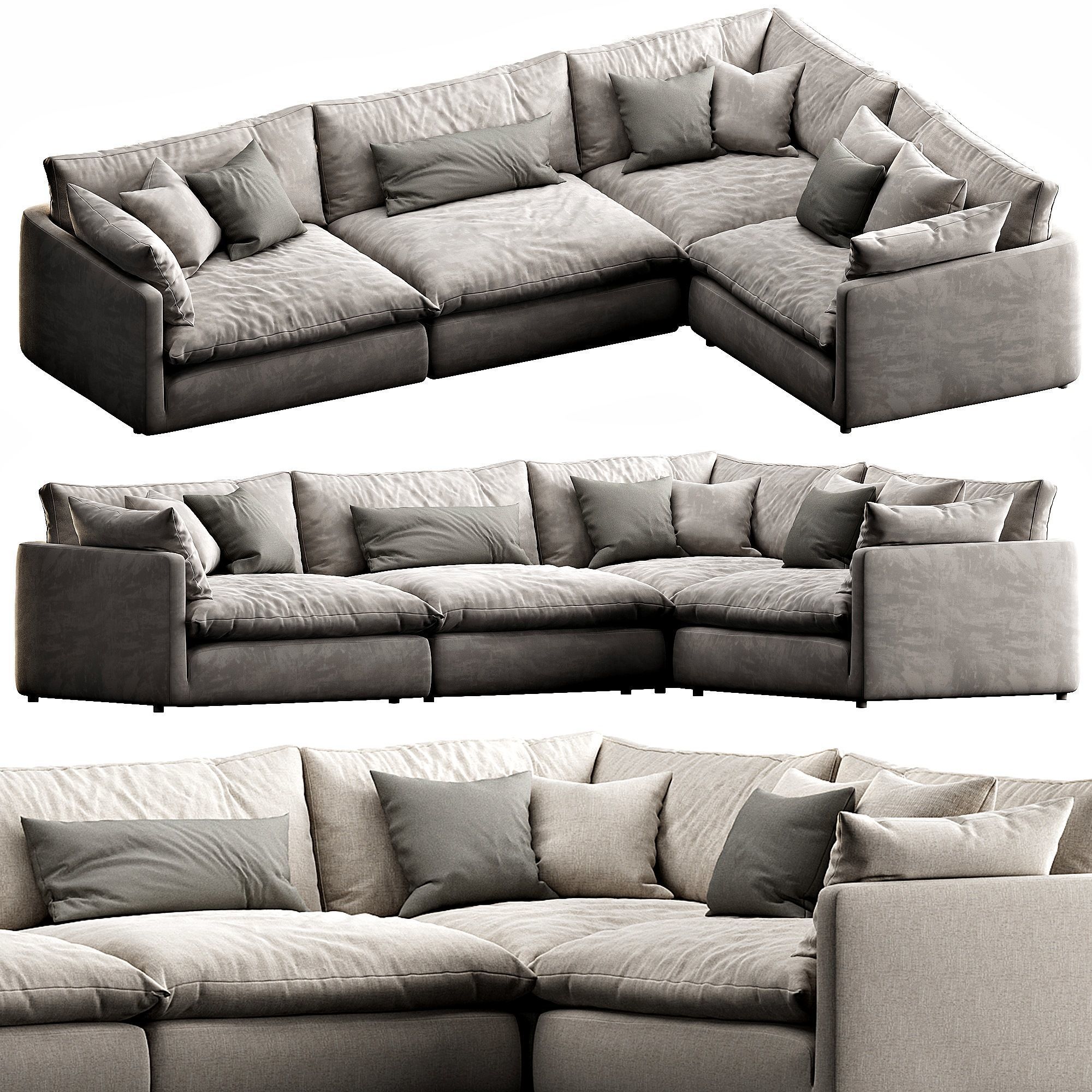 Crate and Barrel Unwind 3D model_4