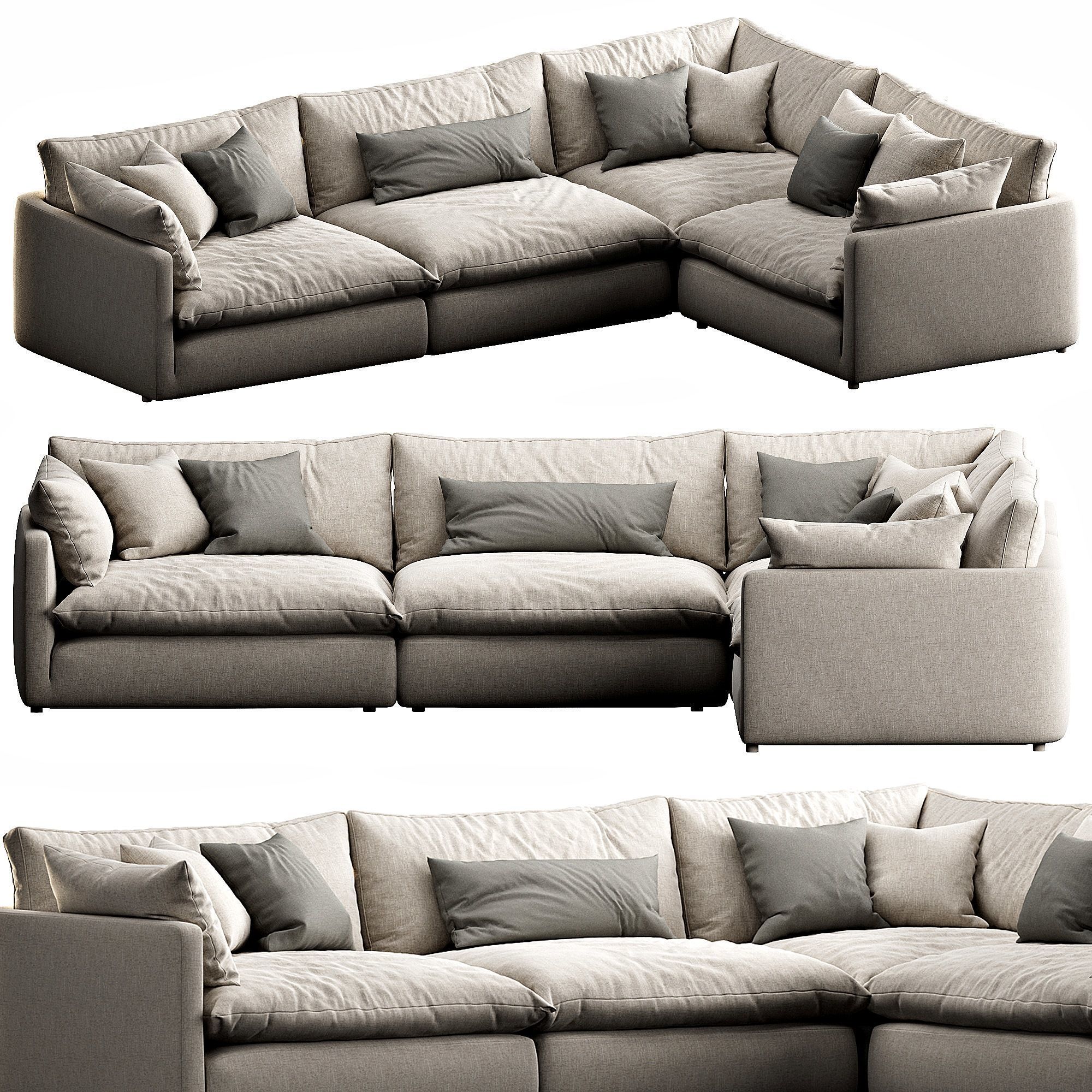 Crate and Barrel Unwind 3D model_2