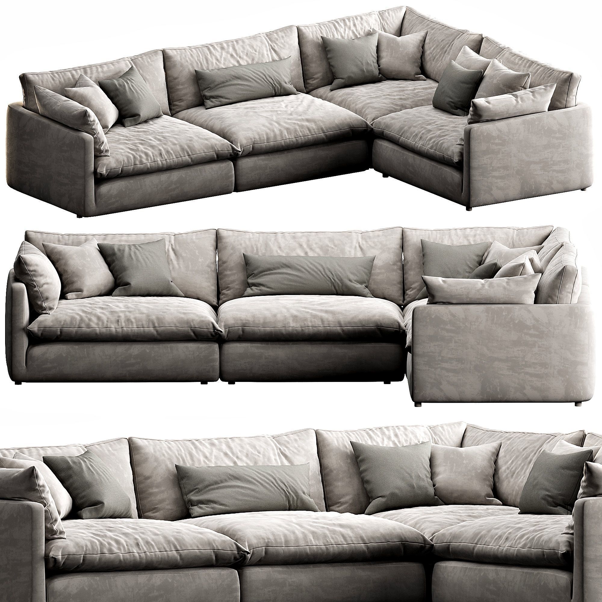 Crate and Barrel Unwind 3D model_1