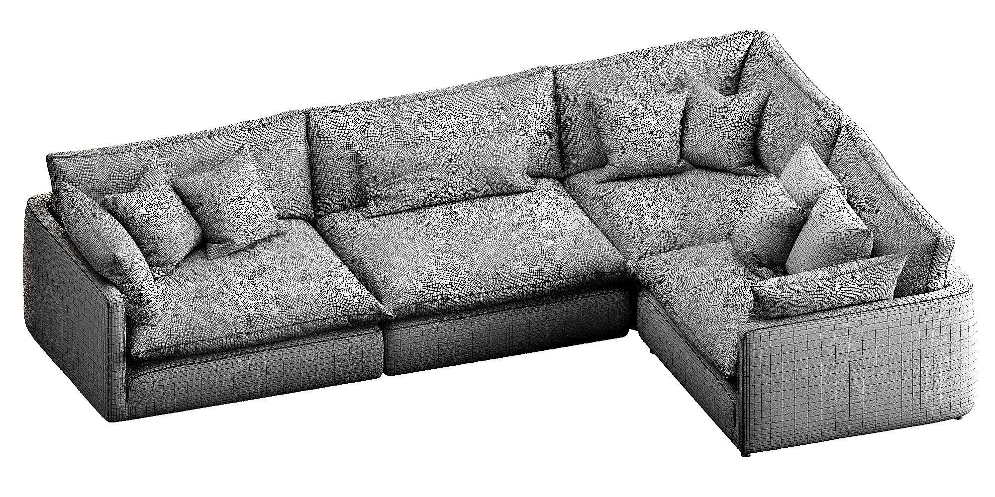 Crate and Barrel Unwind 3D model_16