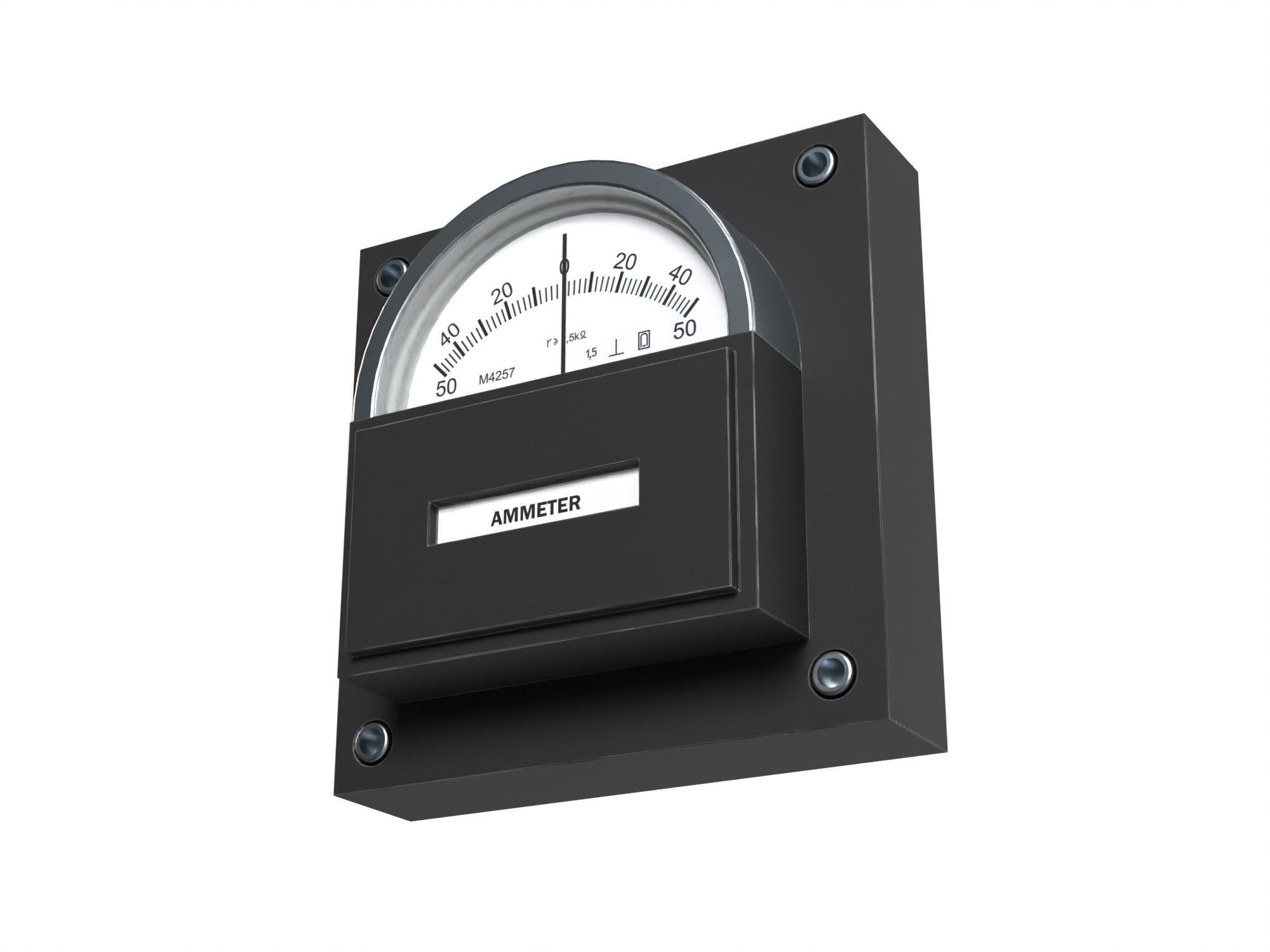 Ammeter 3D model_5