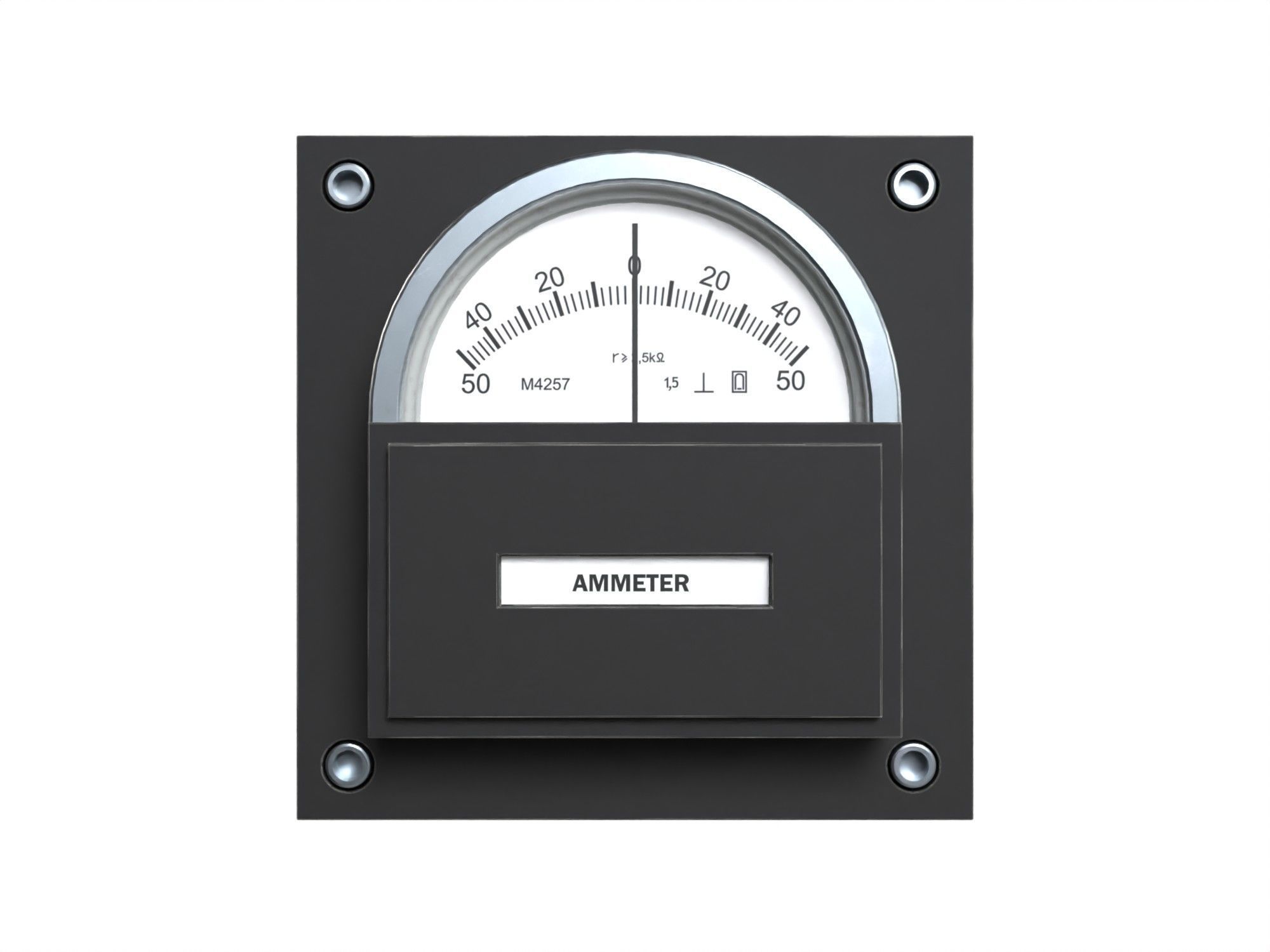 Ammeter 3D model_2