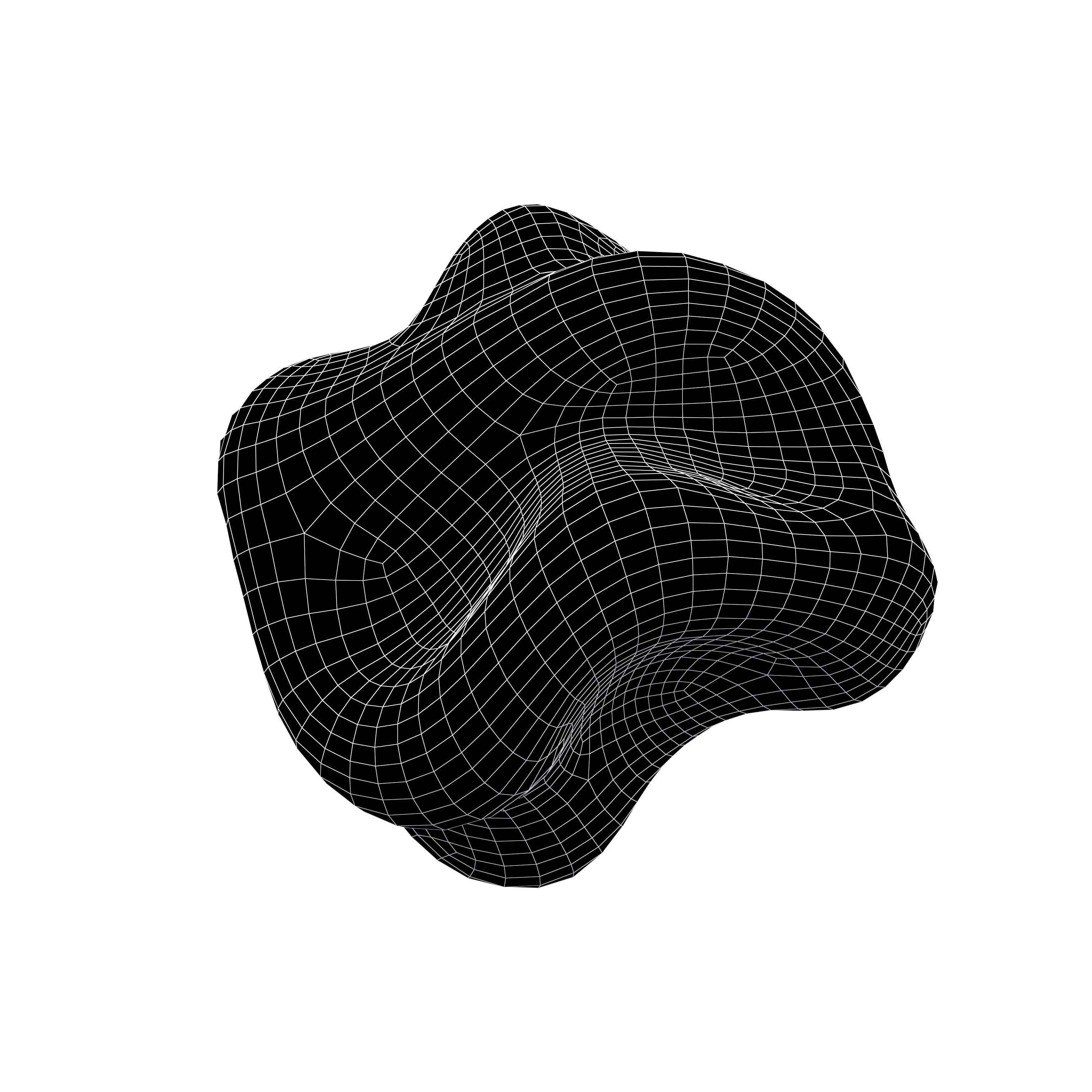 Abstract Shape v16 005 Low-poly 3D model_4