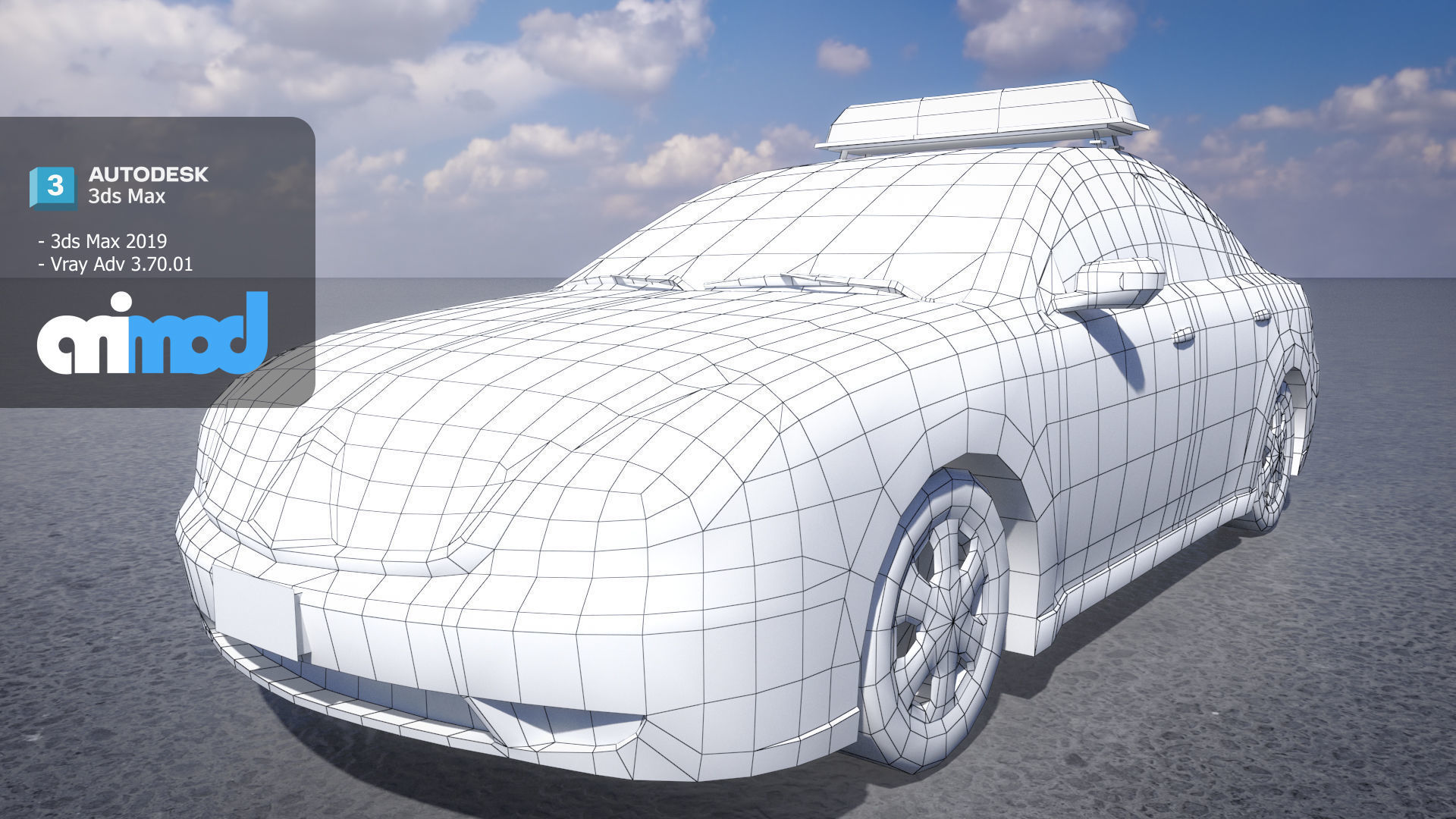 TW Police Car 001 3D model_5