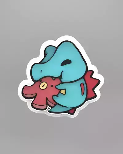 Totodile Pokemon Cookie cutter