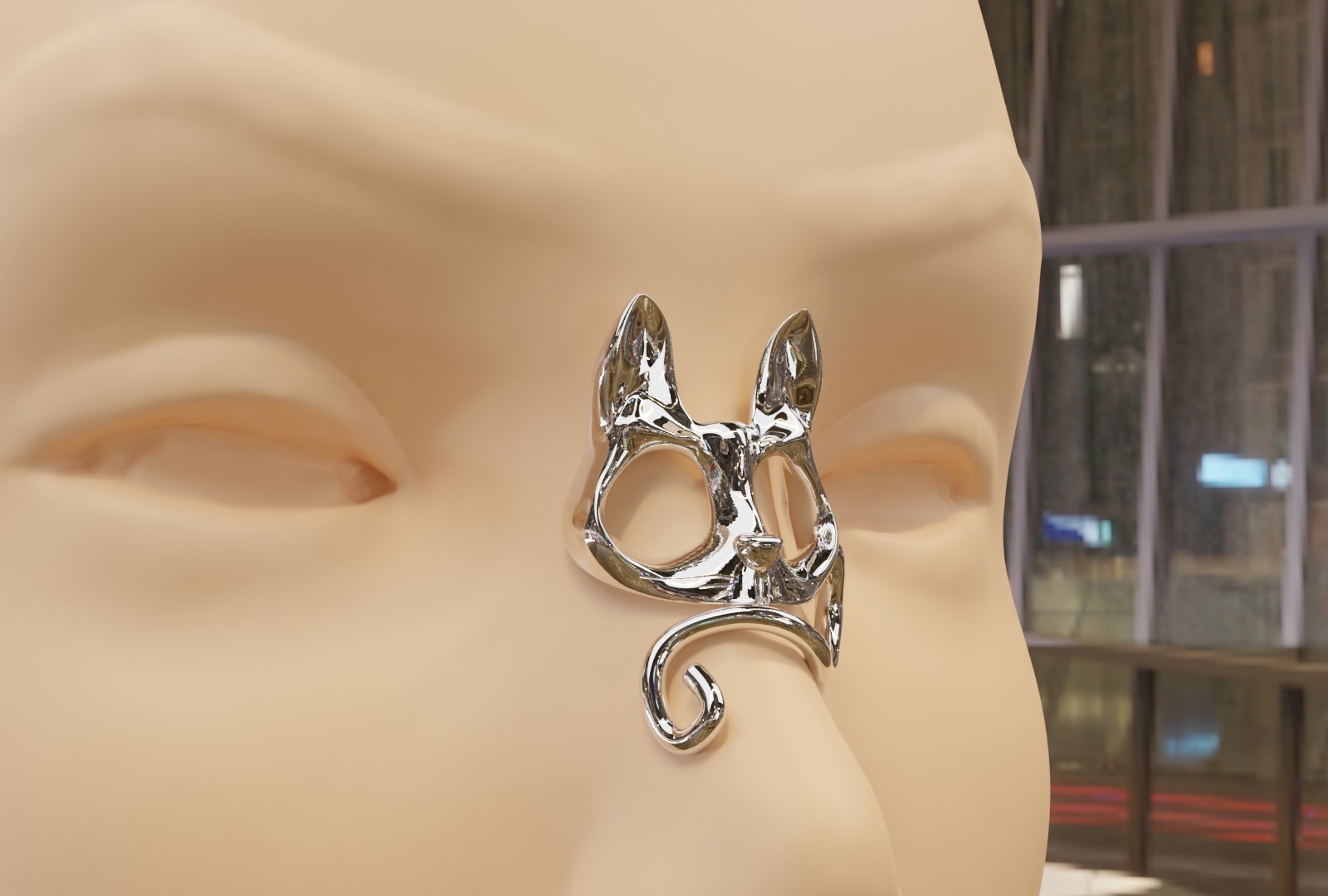 Nose cuff 3D print model_2