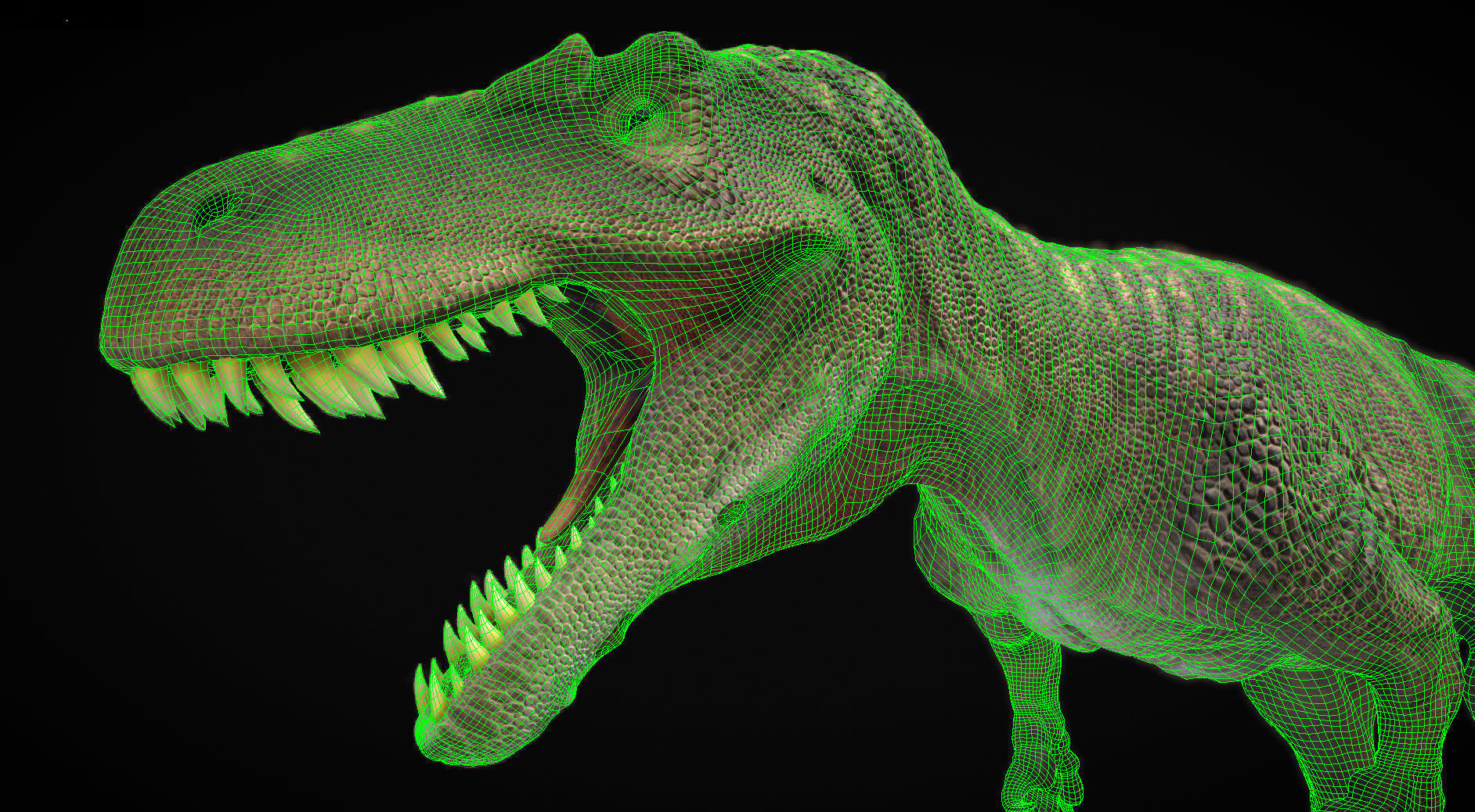 Torvosaurus Low-poly 3D model_1