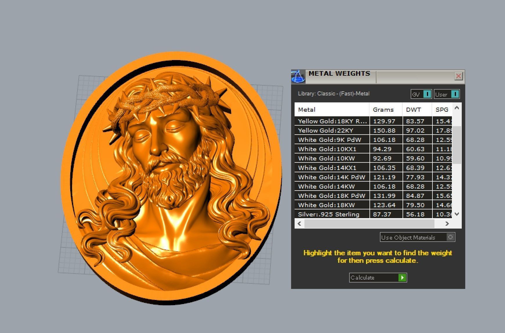 Jesus Pendant 3D print model_6