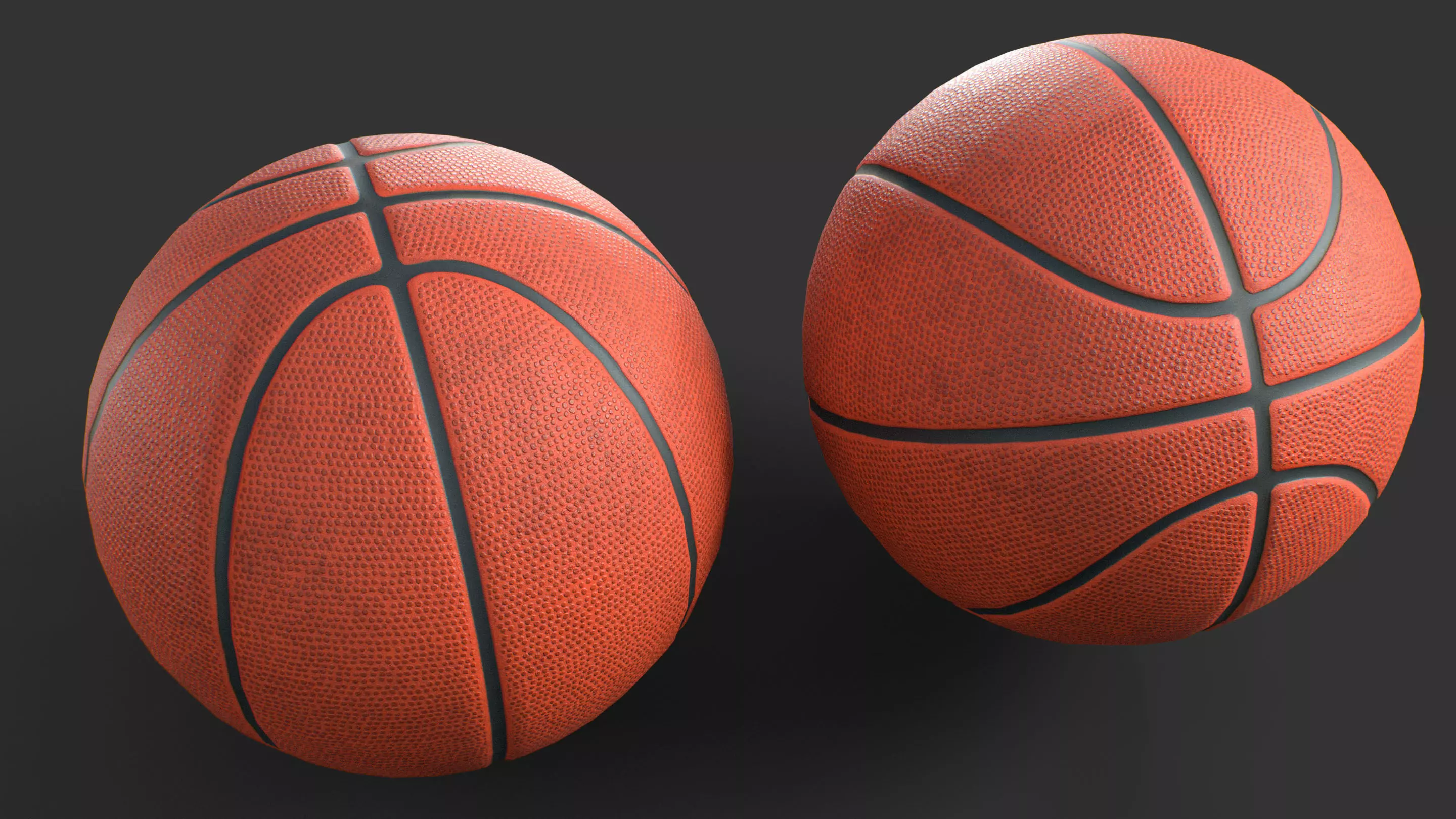 Basketball Ball Low-poly 3D model_0