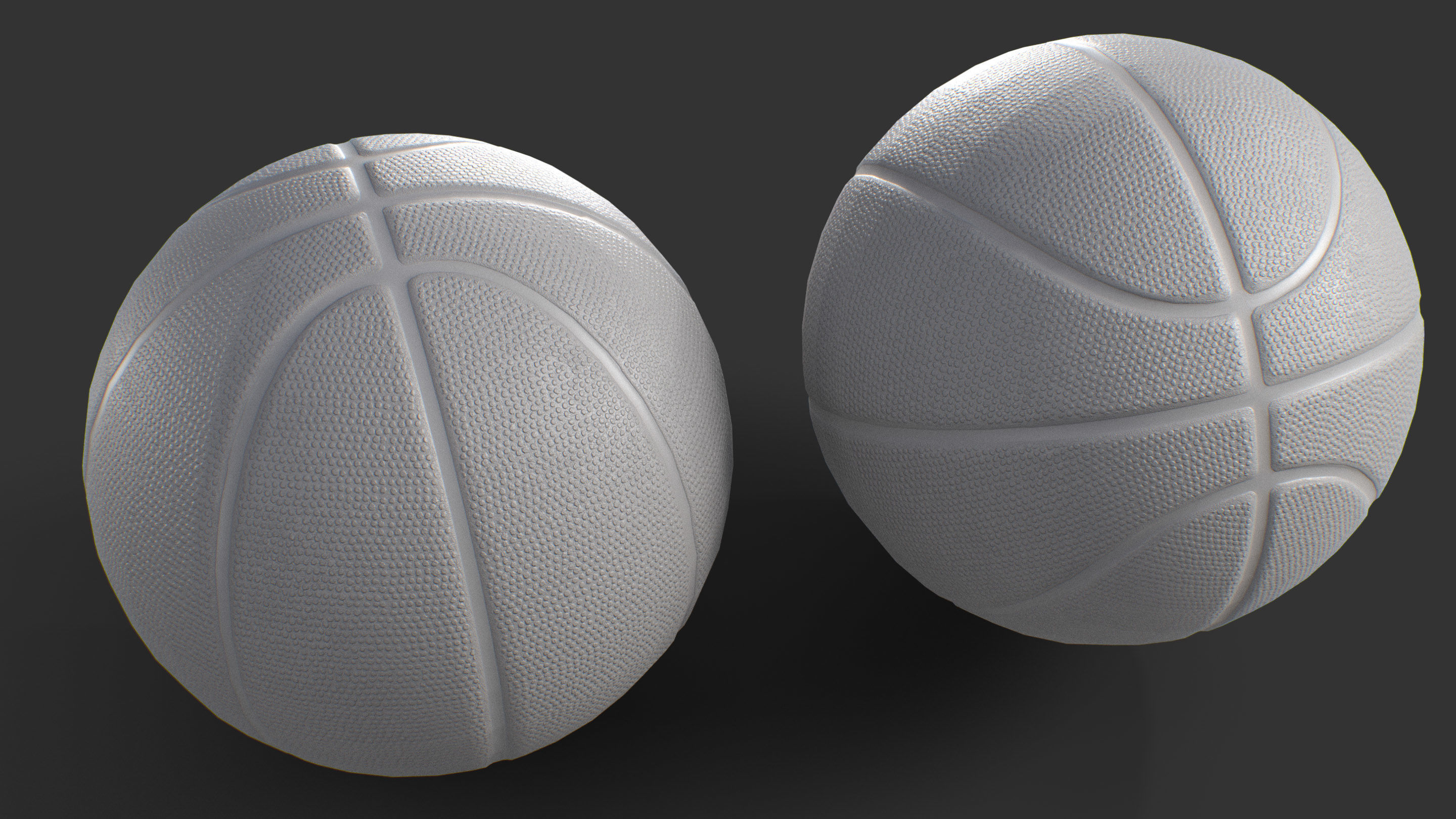Basketball Ball Low-poly 3D model_1
