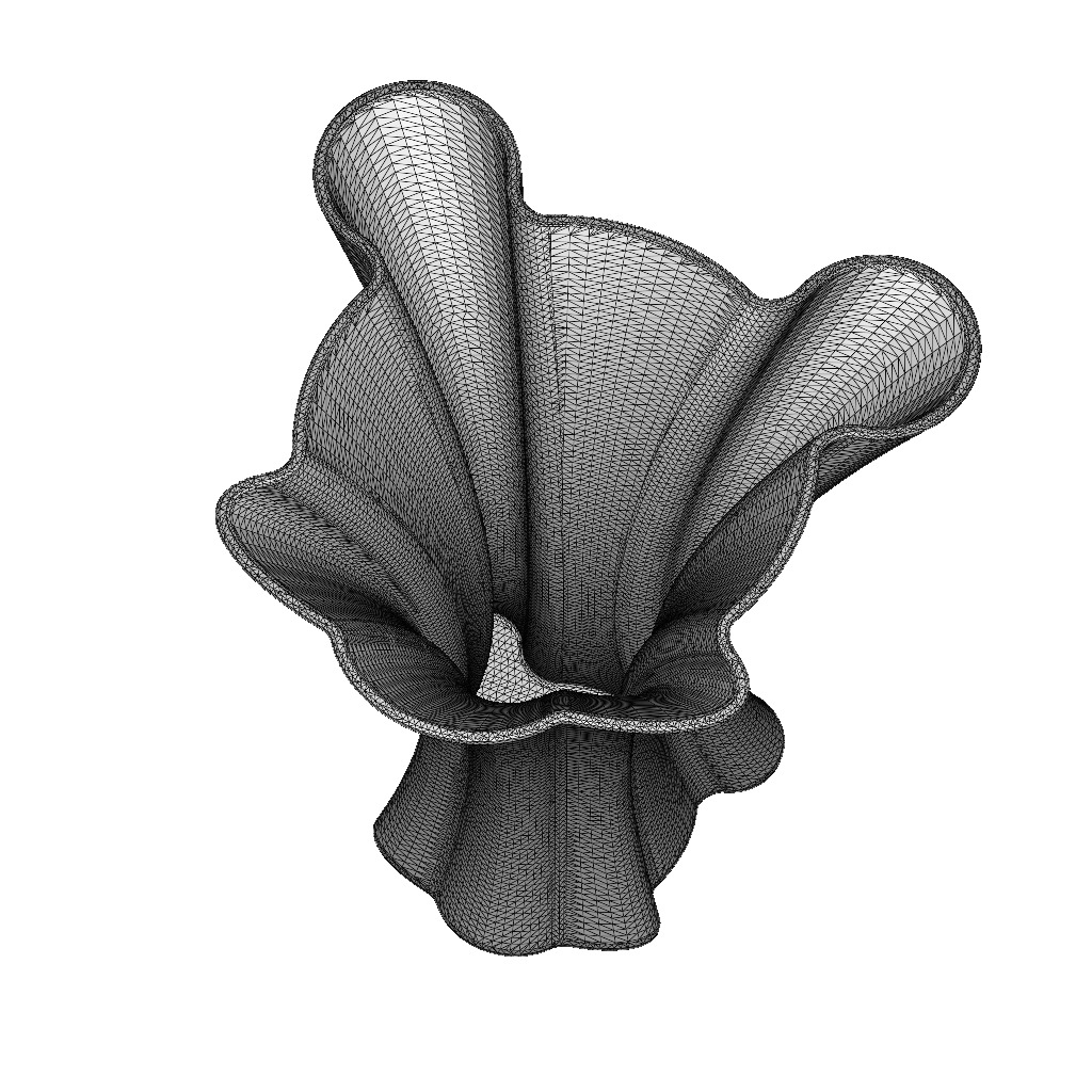 Vase Decor Stylish Mouse Face 3D print model_3