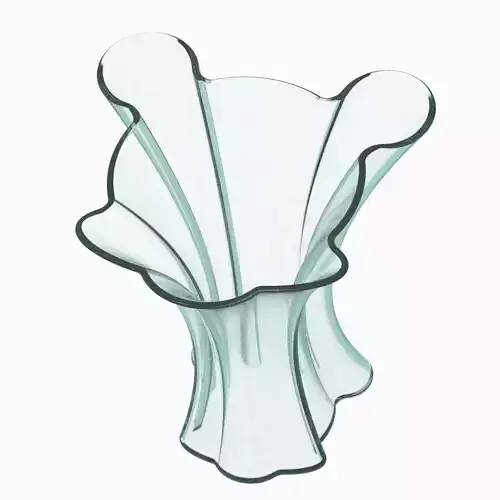 Vase Decor Stylish Mouse Face 3D print model