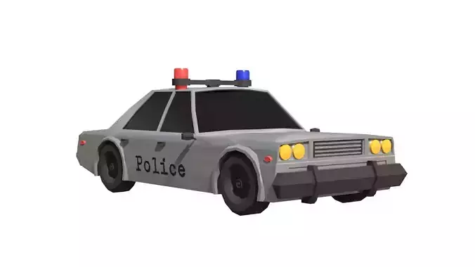 Police Car 3D Model Low-poly 3D model Police Car 3D Model Low-poly 3D model