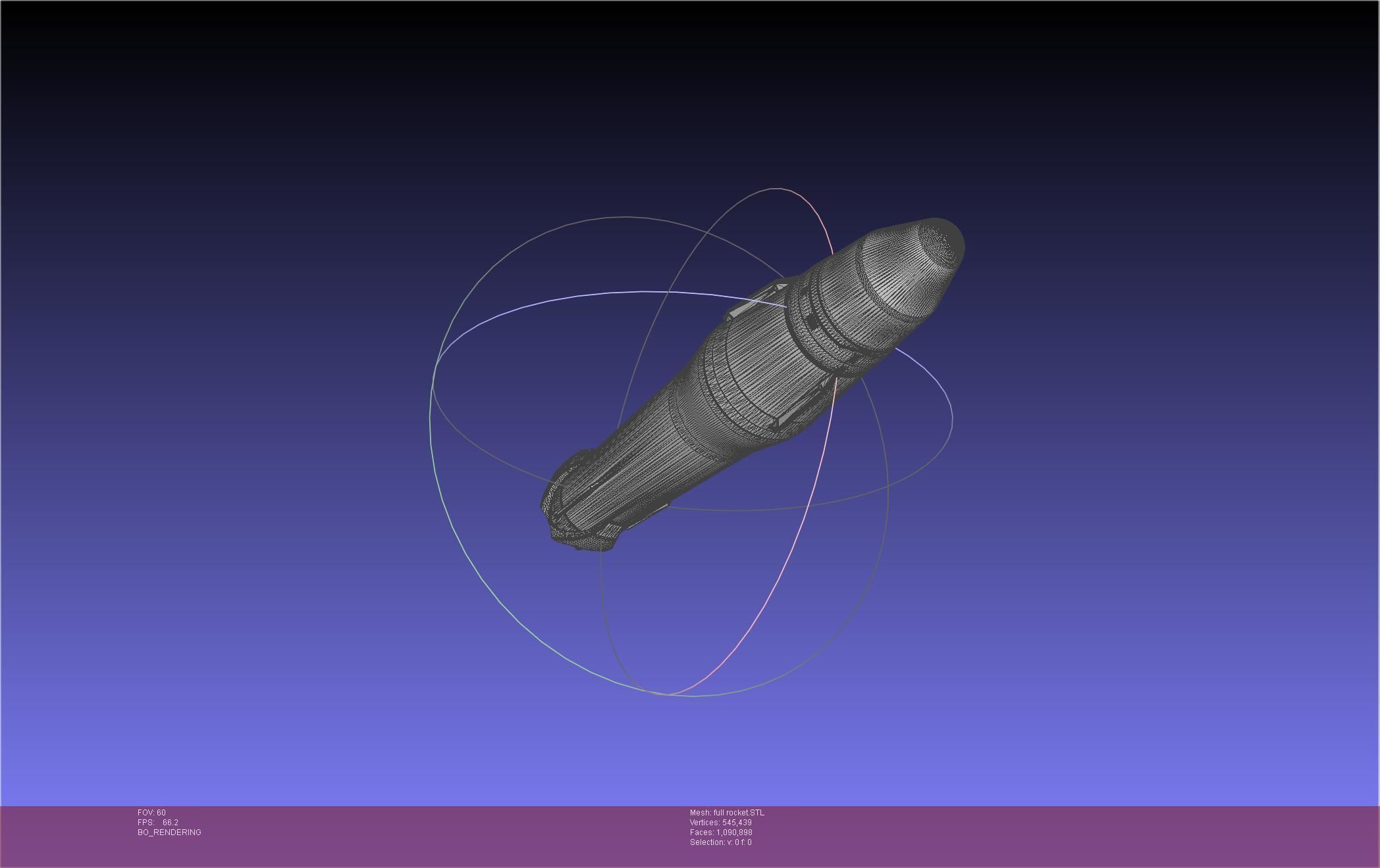 Stoke Space Nova Rocket Miniature 3D print model_48