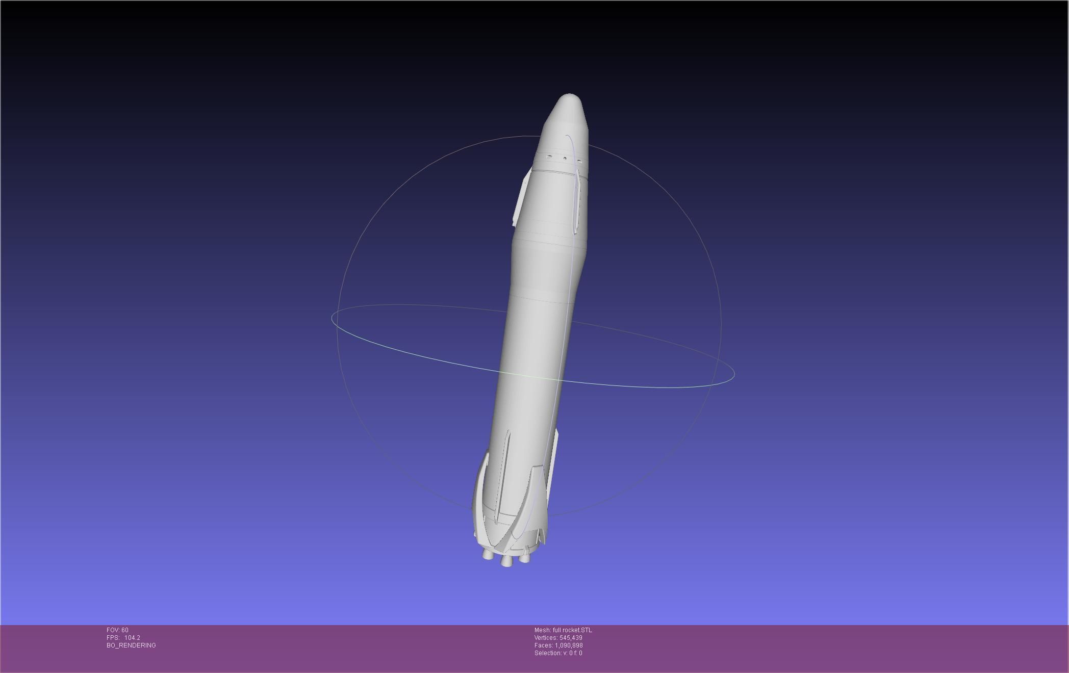 Stoke Space Nova Rocket Miniature 3D print model_13