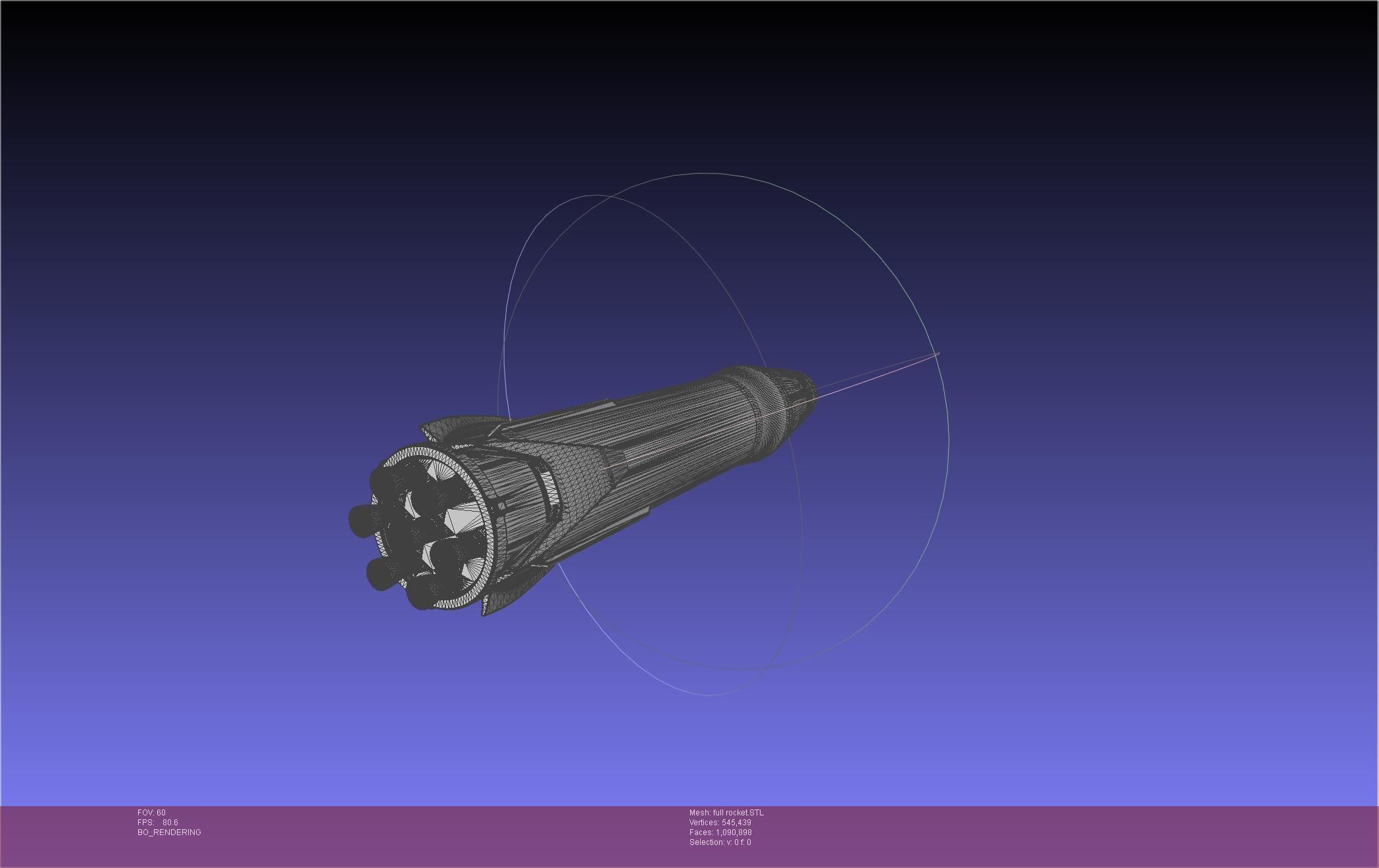 Stoke Space Nova Rocket Miniature 3D print model_30