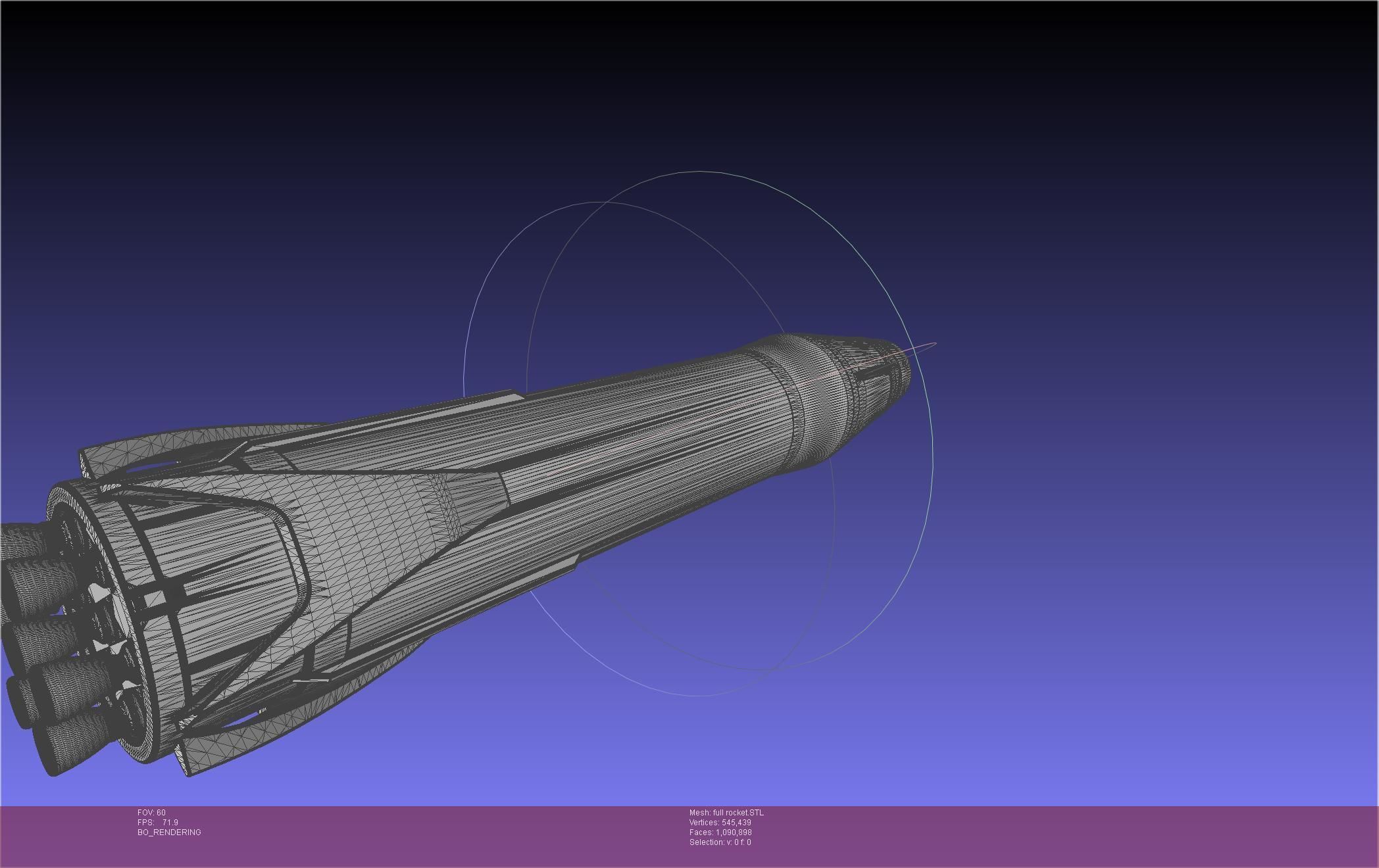 Stoke Space Nova Rocket Miniature 3D print model_32