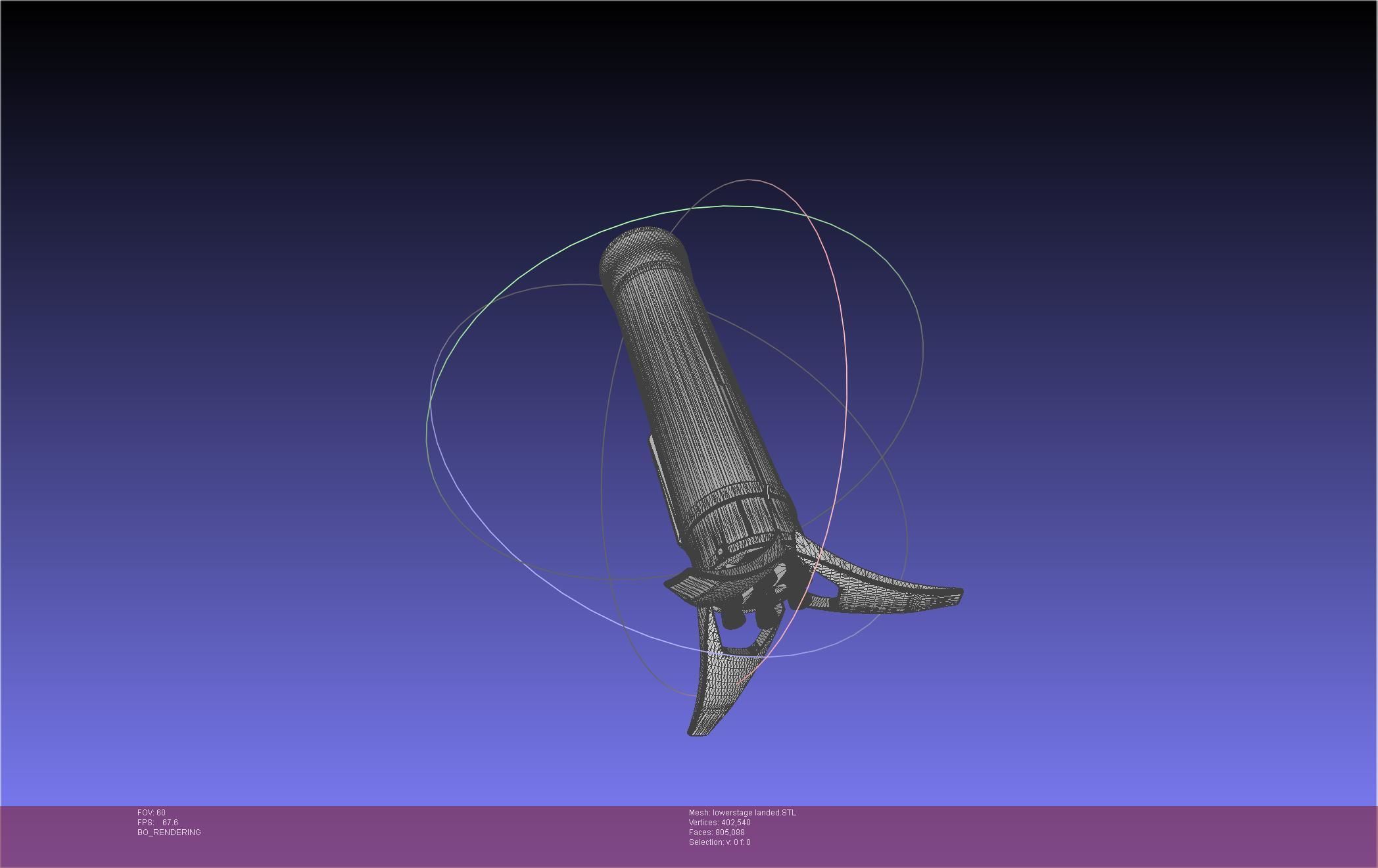 Stoke Space Nova Rocket Miniature 3D print model_56