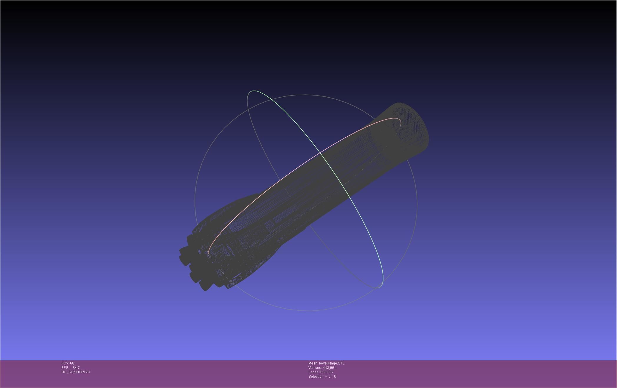 Stoke Space Nova Rocket Miniature 3D print model_75