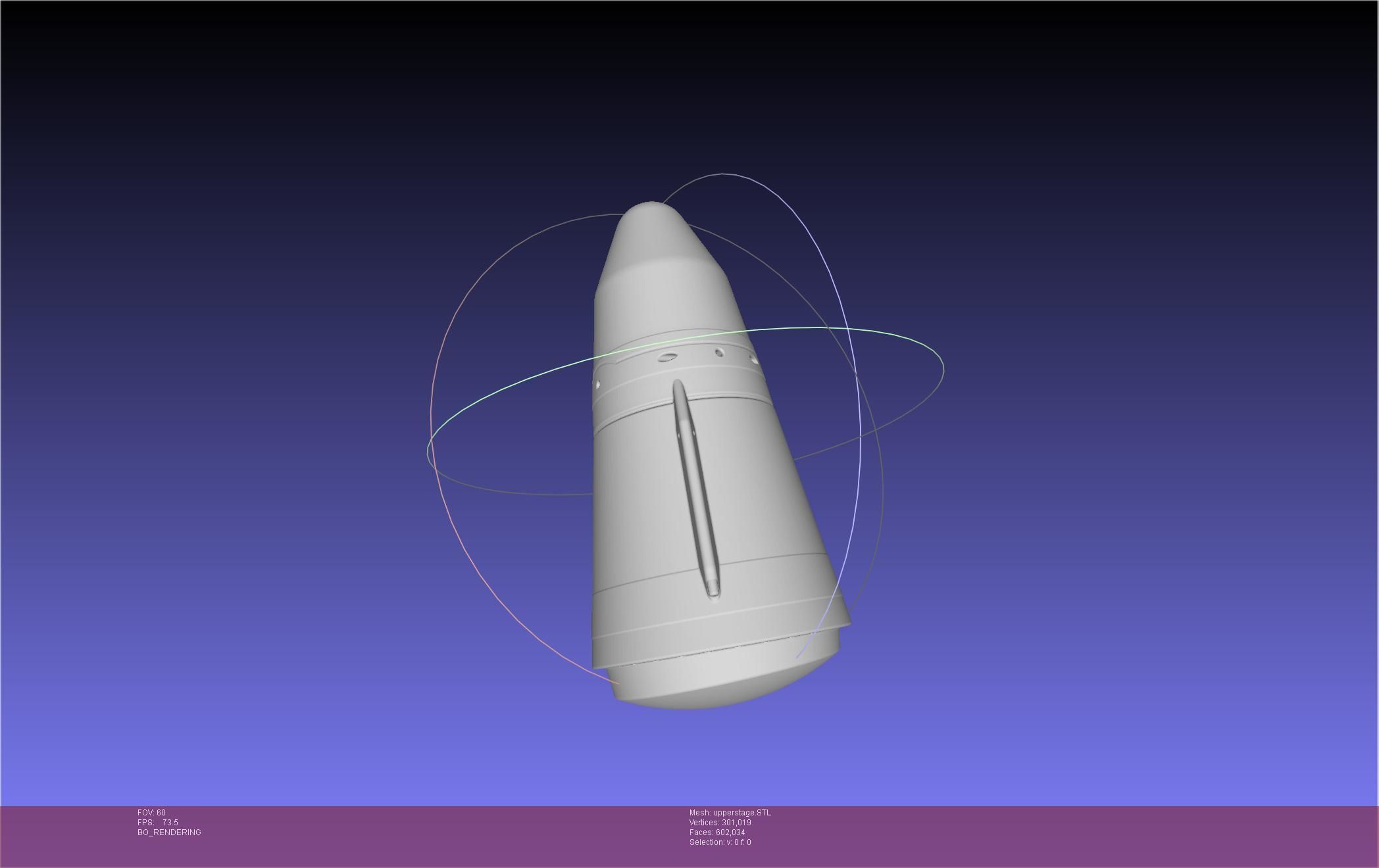 Stoke Space Nova Rocket Miniature 3D print model_125