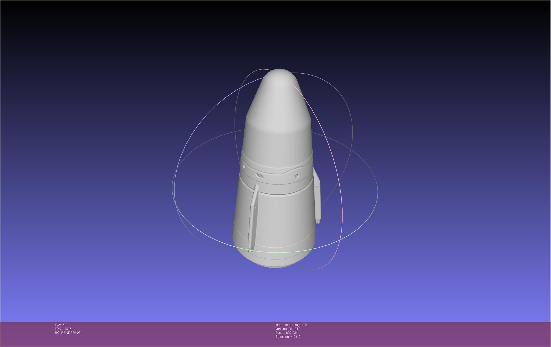 Stoke Space Nova Rocket Miniature 3D print model_130