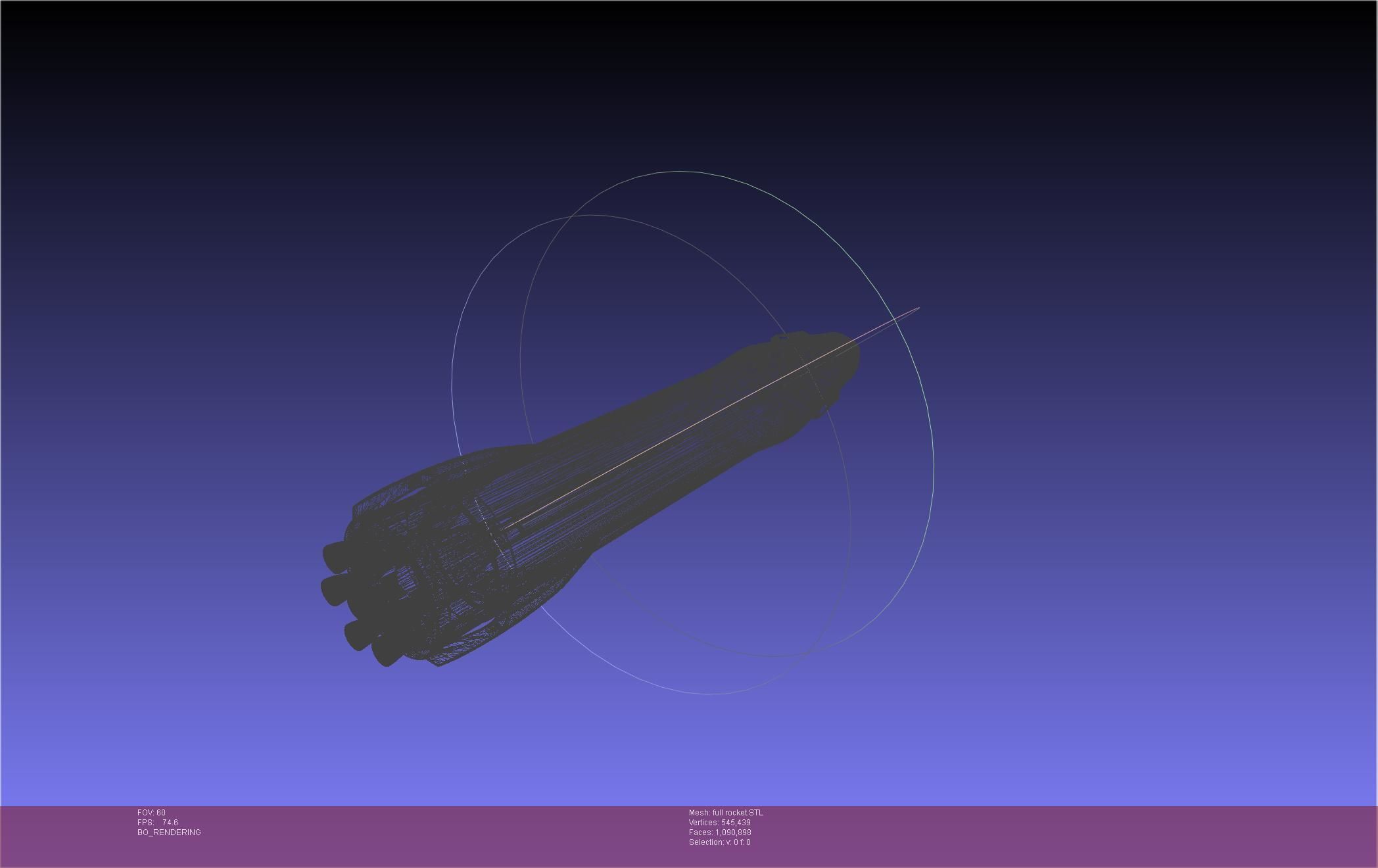 Stoke Space Nova Rocket Miniature 3D print model_47