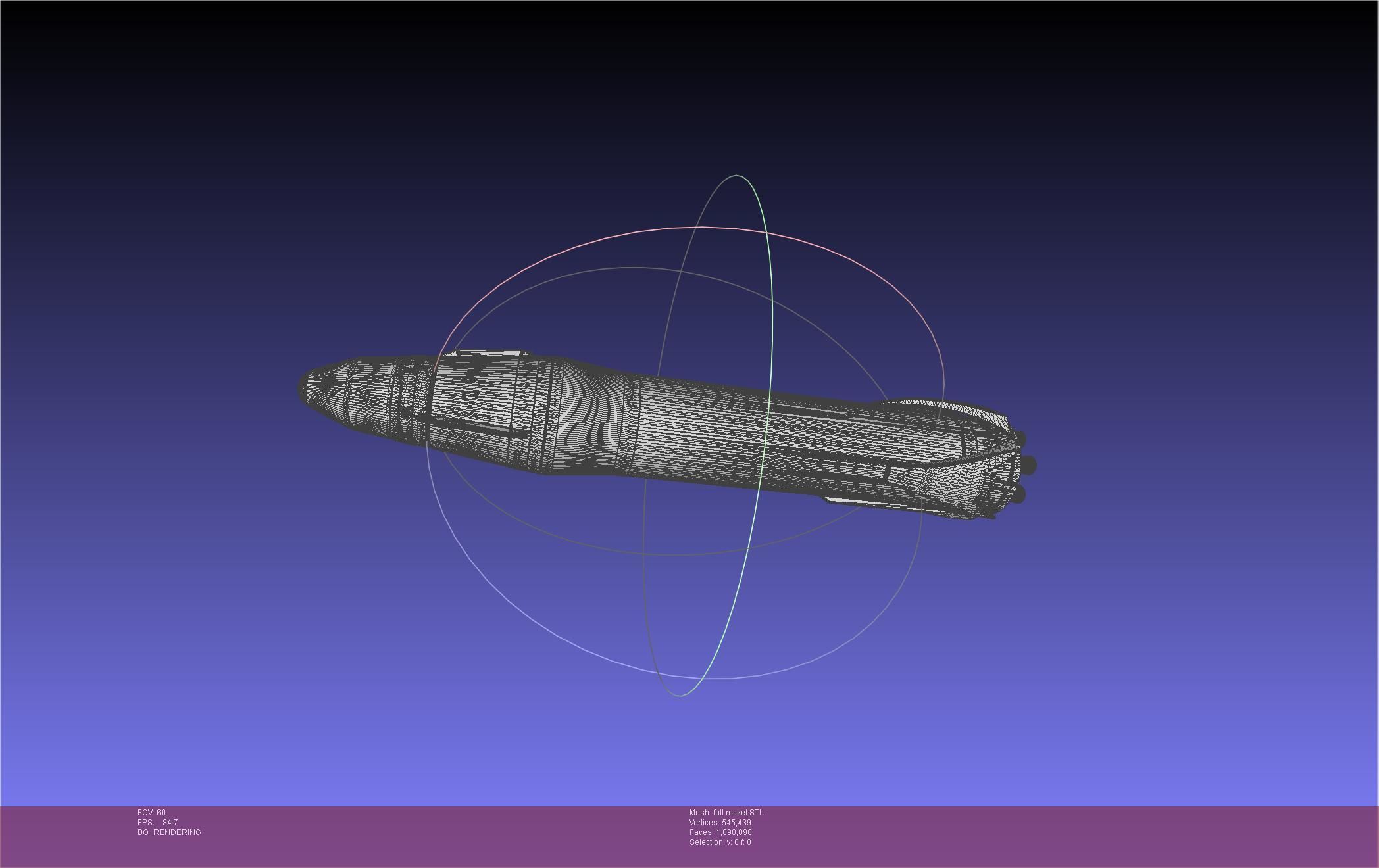 Stoke Space Nova Rocket Miniature 3D print model_36