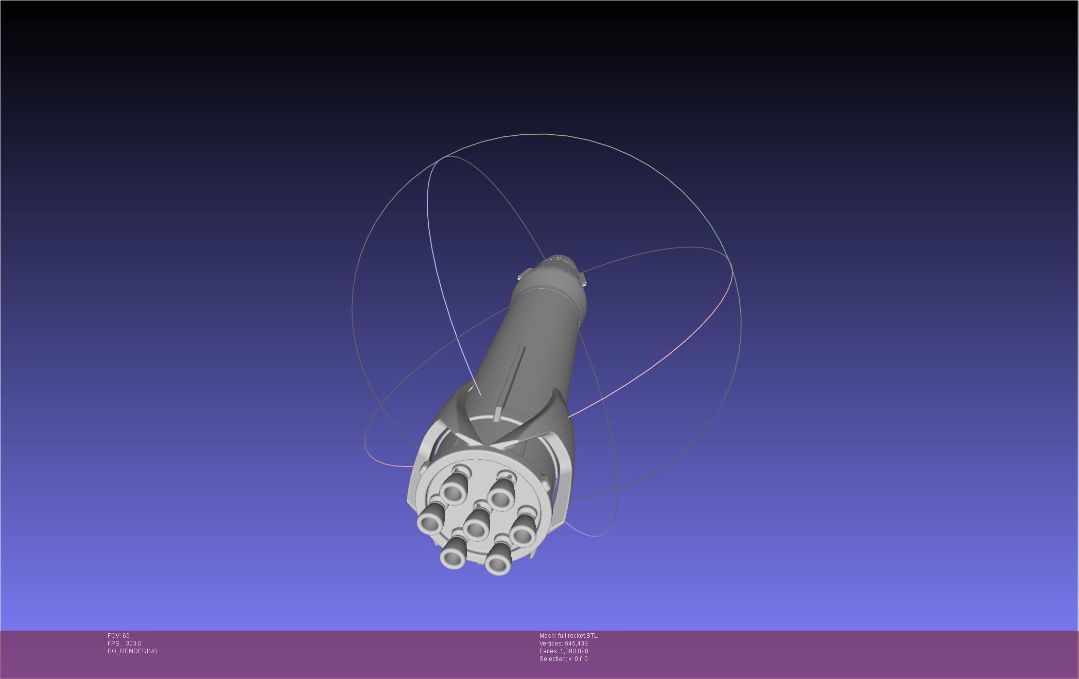 Stoke Space Nova Rocket Miniature 3D print model_27