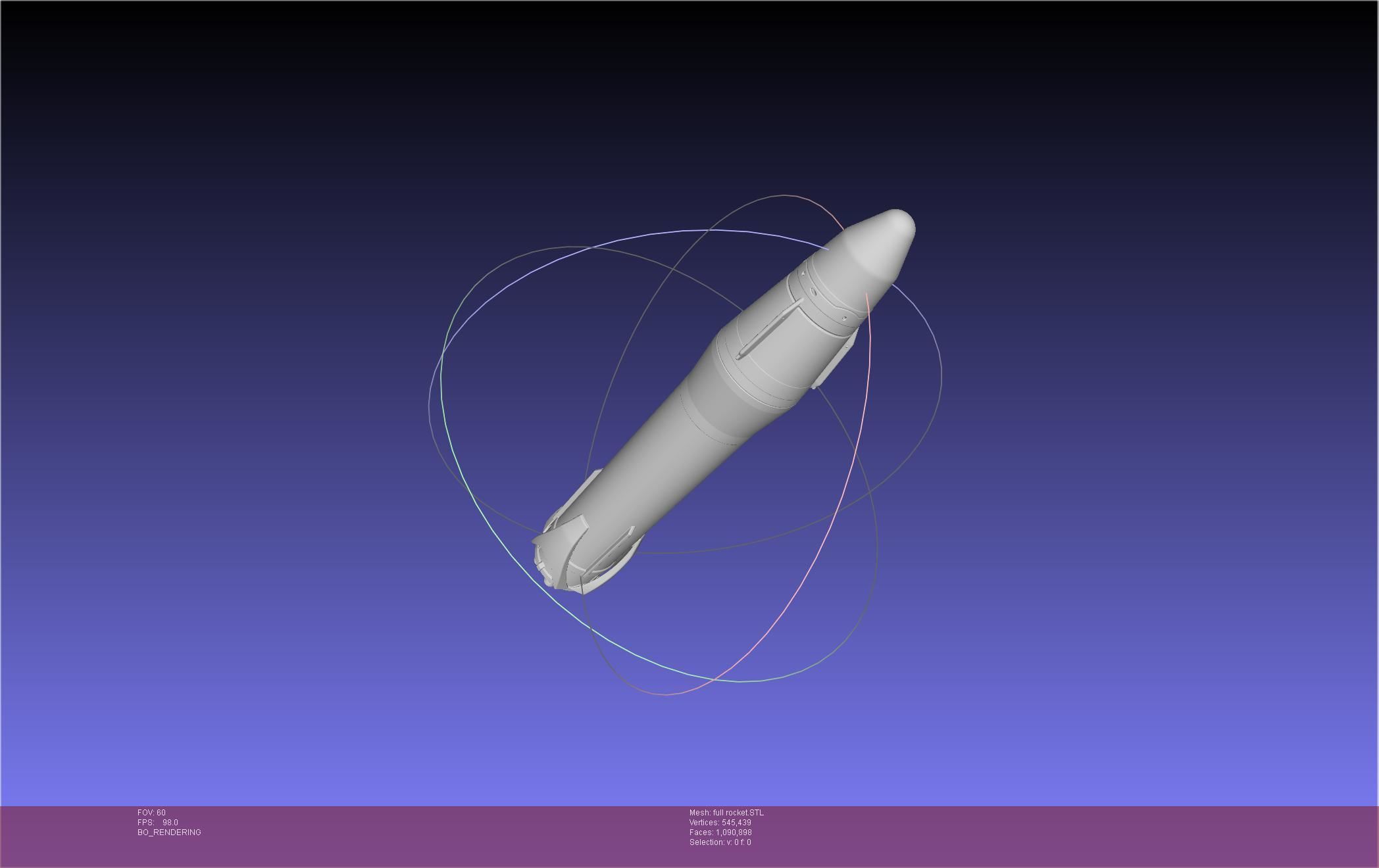 Stoke Space Nova Rocket Miniature 3D print model_19