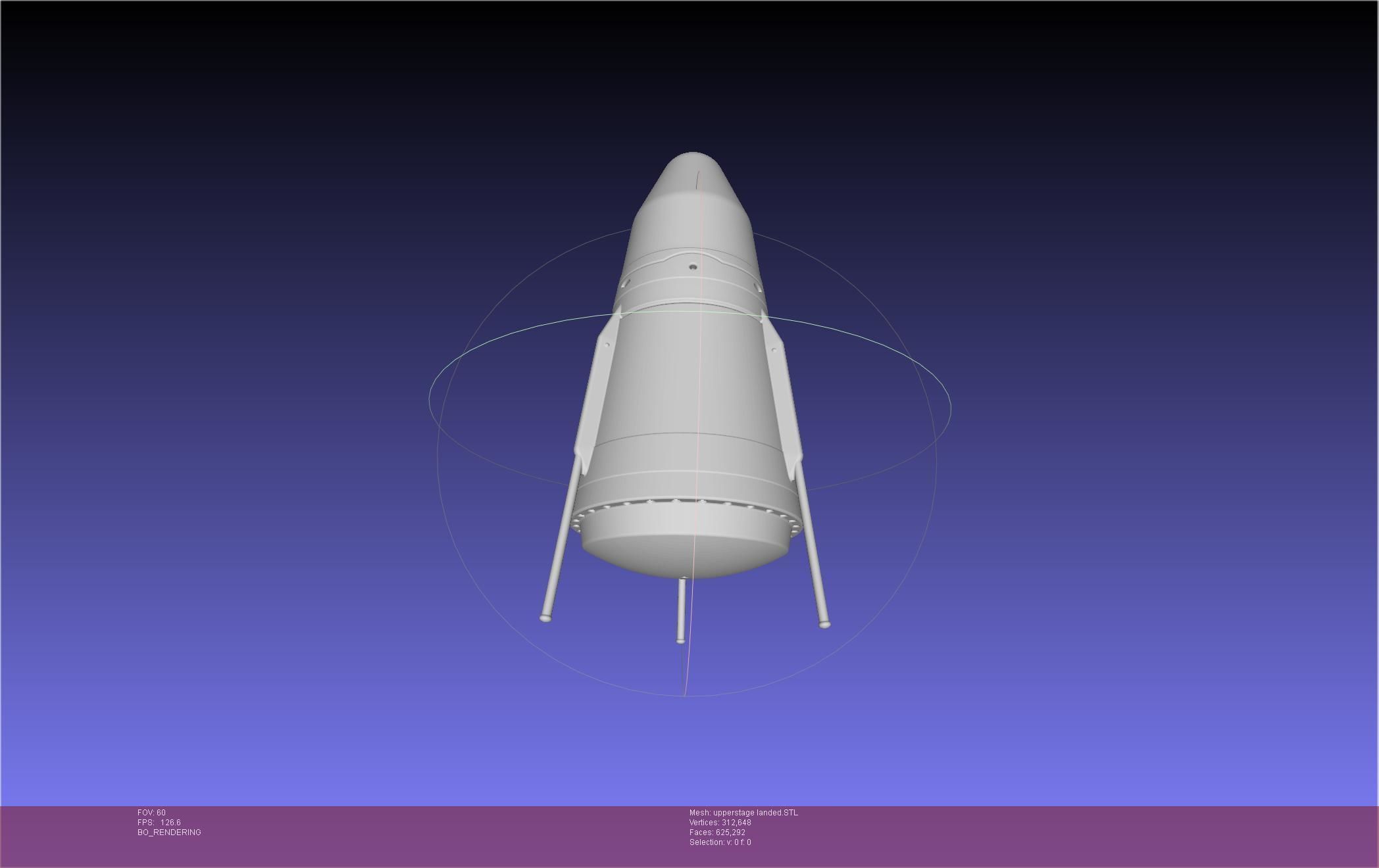 Stoke Space Nova Rocket Miniature 3D print model_5