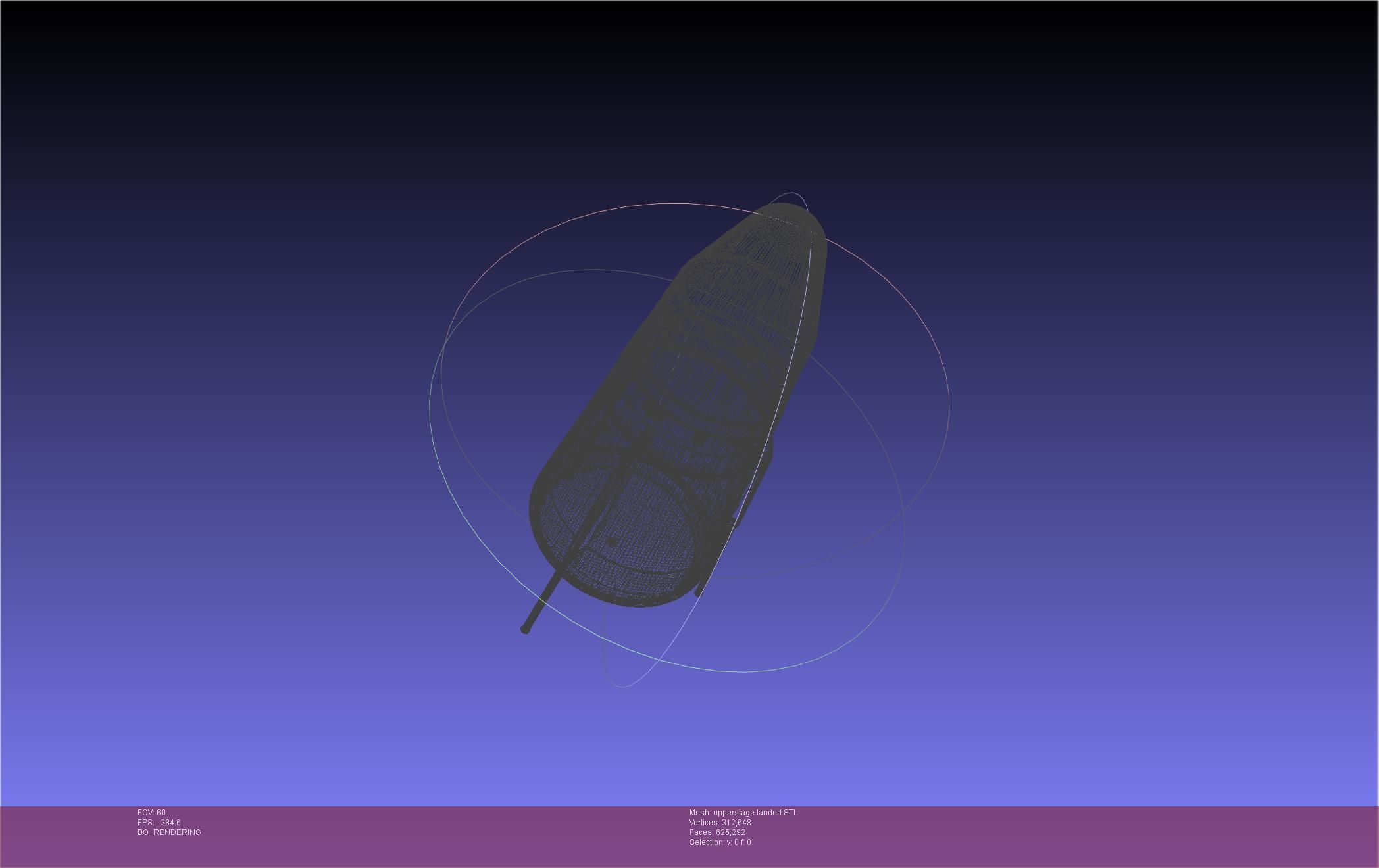 Stoke Space Nova Rocket Miniature 3D print model_90