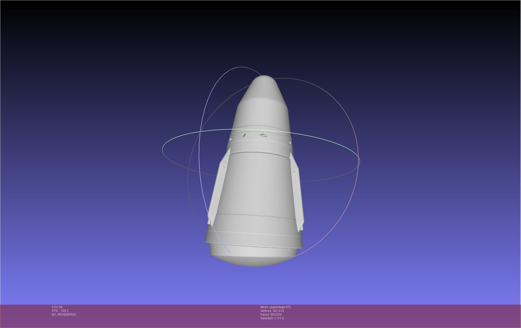 Stoke Space Nova Rocket Miniature 3D print model_118
