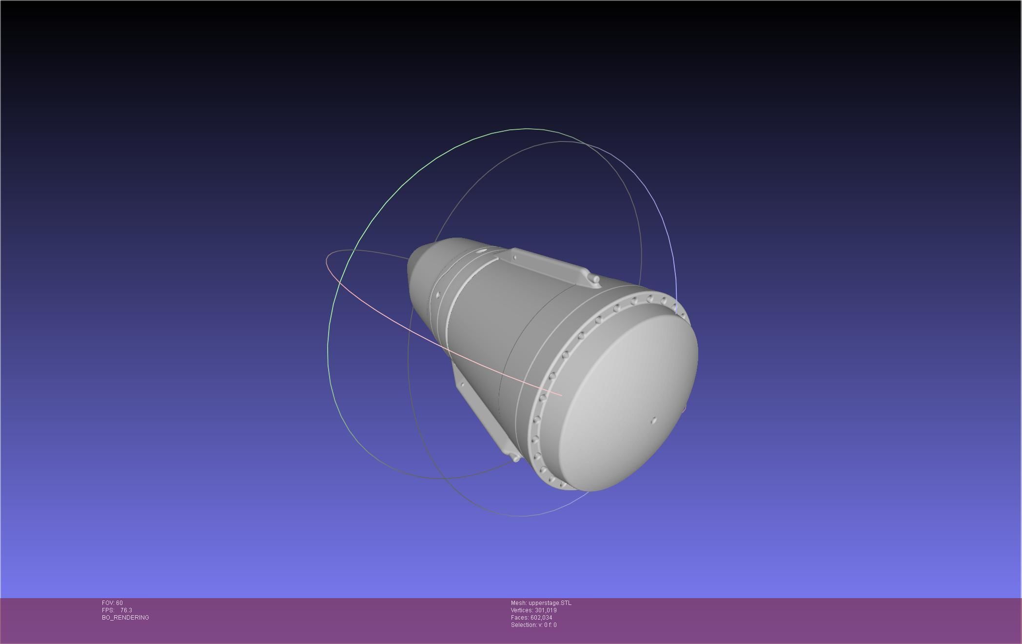 Stoke Space Nova Rocket Miniature 3D print model_116