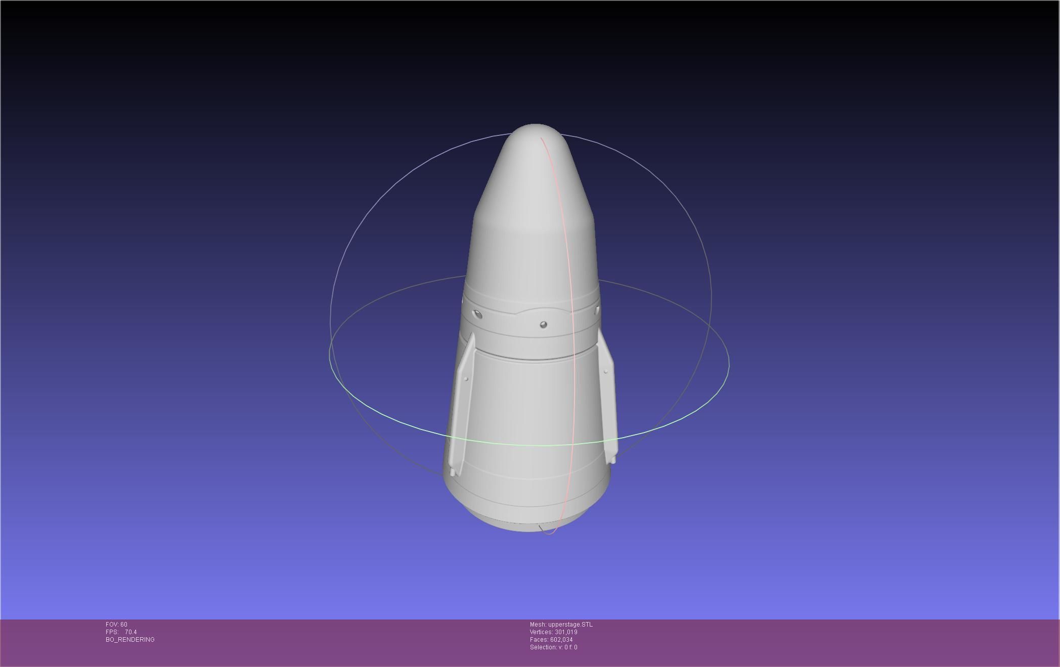 Stoke Space Nova Rocket Miniature 3D print model_82