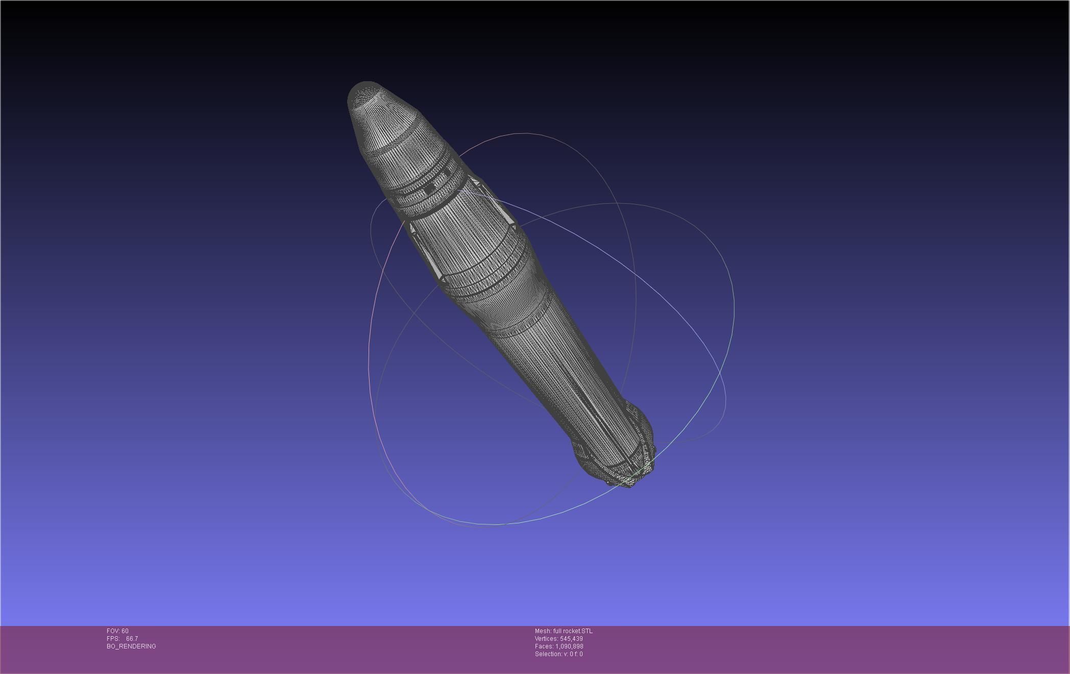 Stoke Space Nova Rocket Miniature 3D print model_37