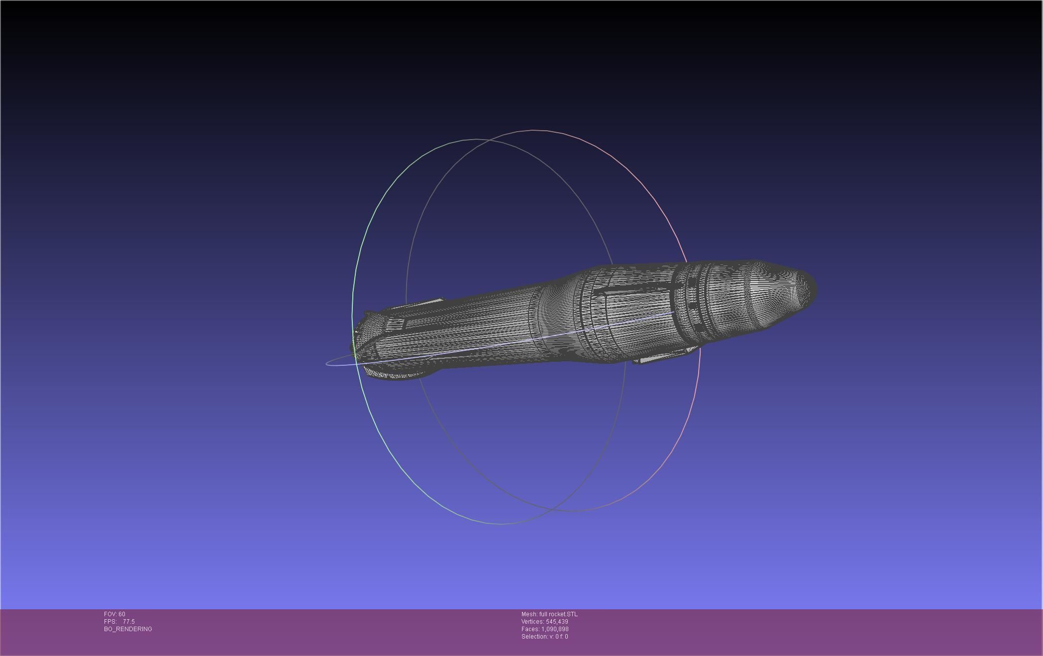 Stoke Space Nova Rocket Miniature 3D print model_43
