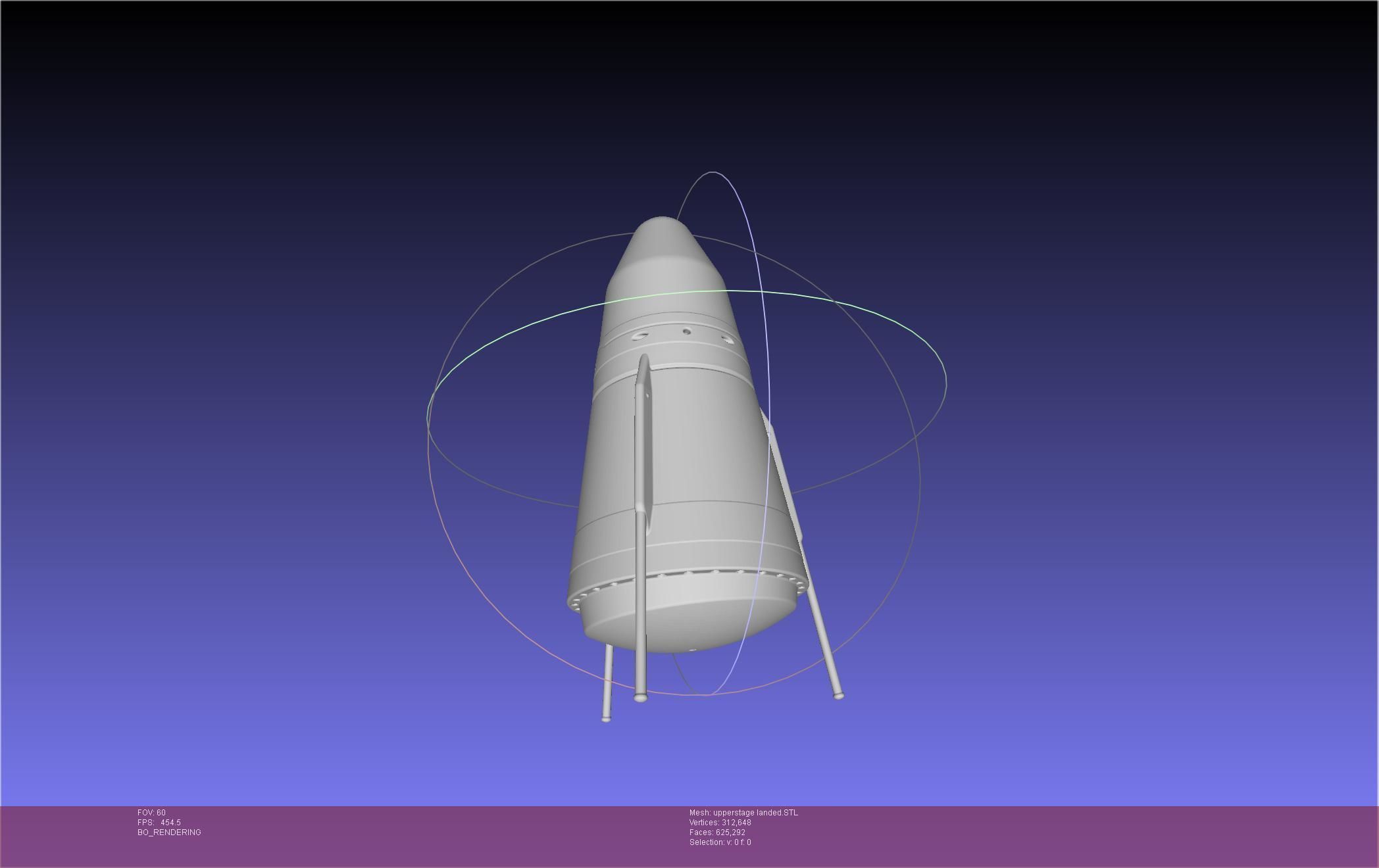 Stoke Space Nova Rocket Miniature 3D print model_80