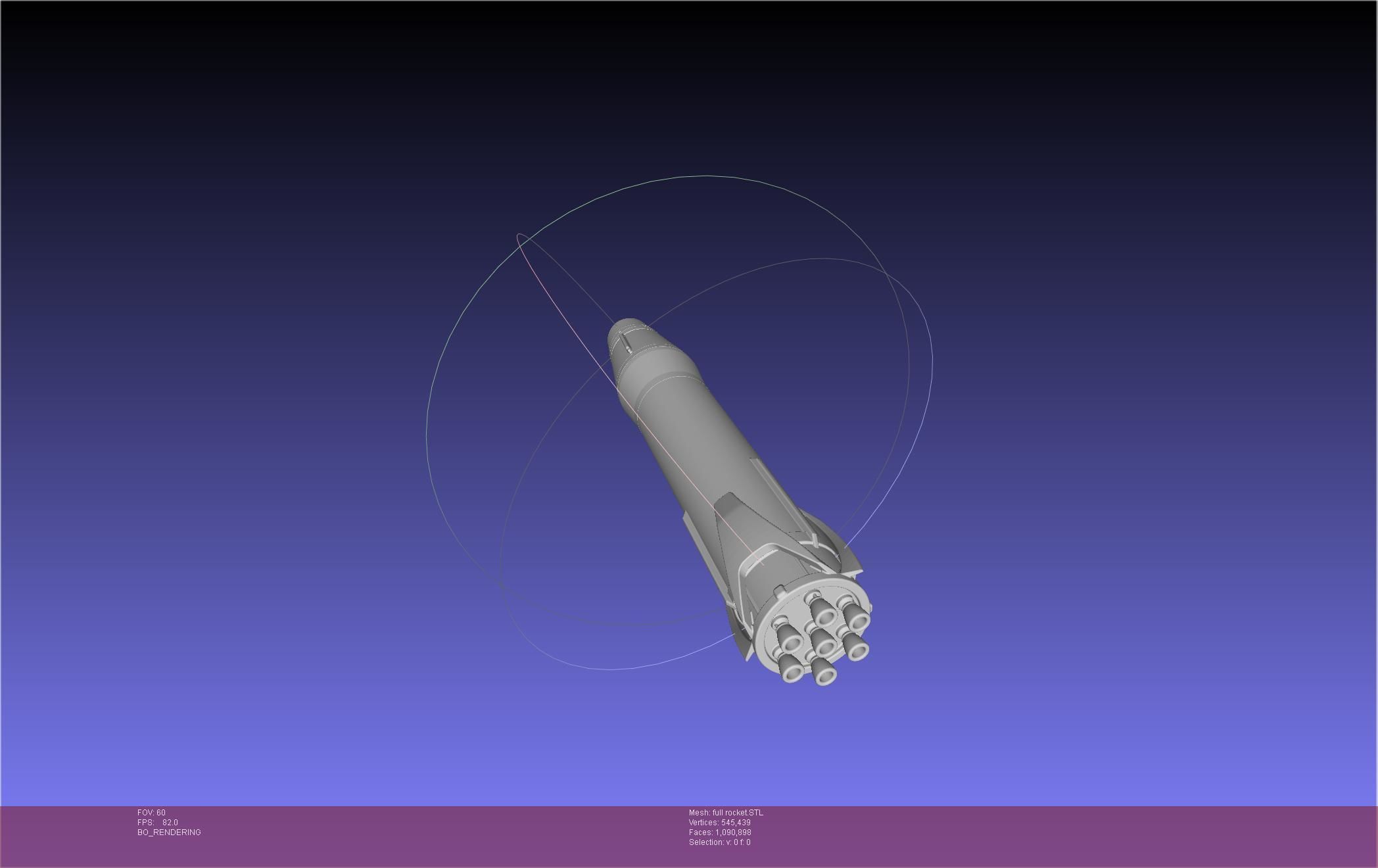 Stoke Space Nova Rocket Miniature 3D print model_21