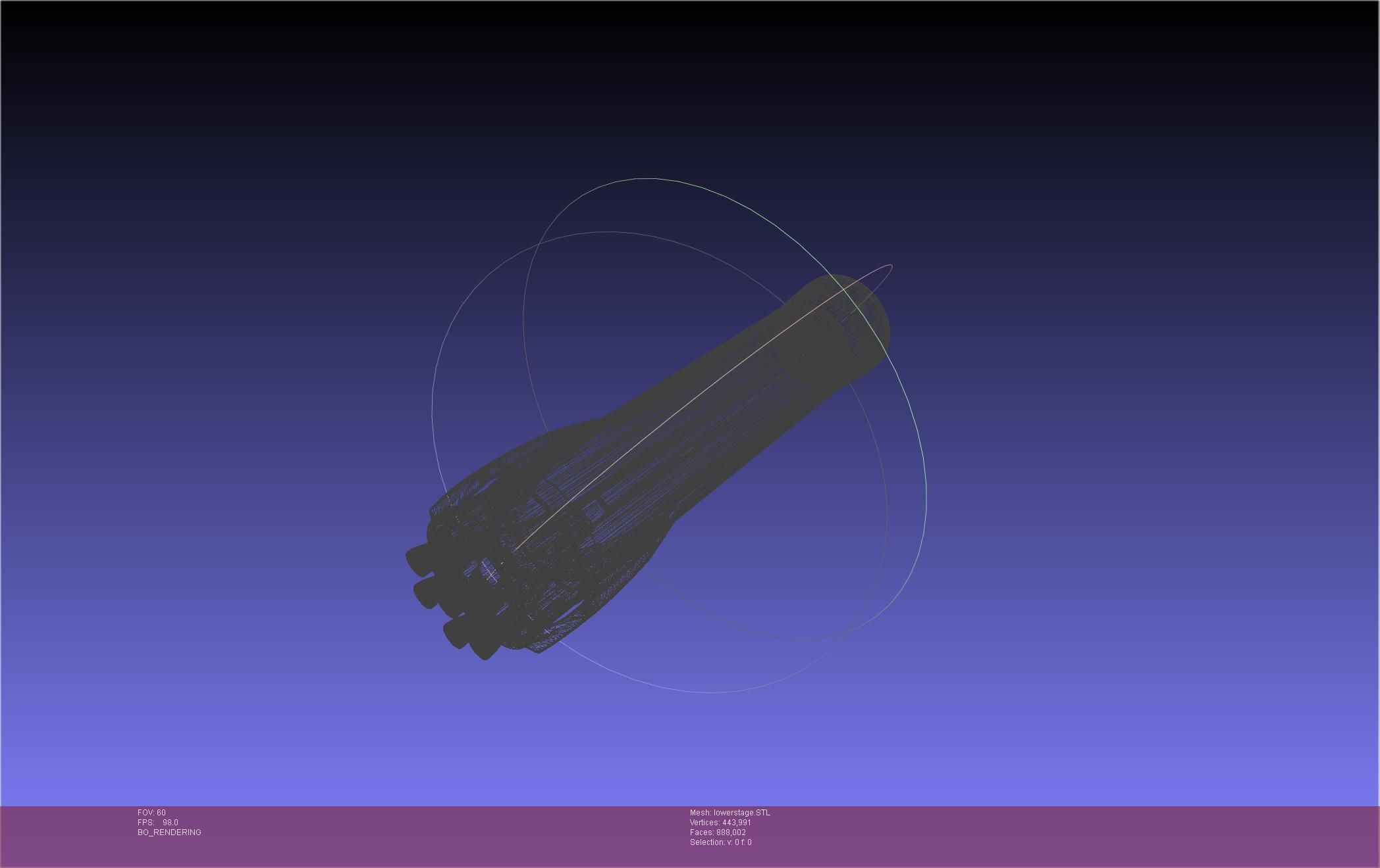Stoke Space Nova Rocket Miniature 3D print model_73
